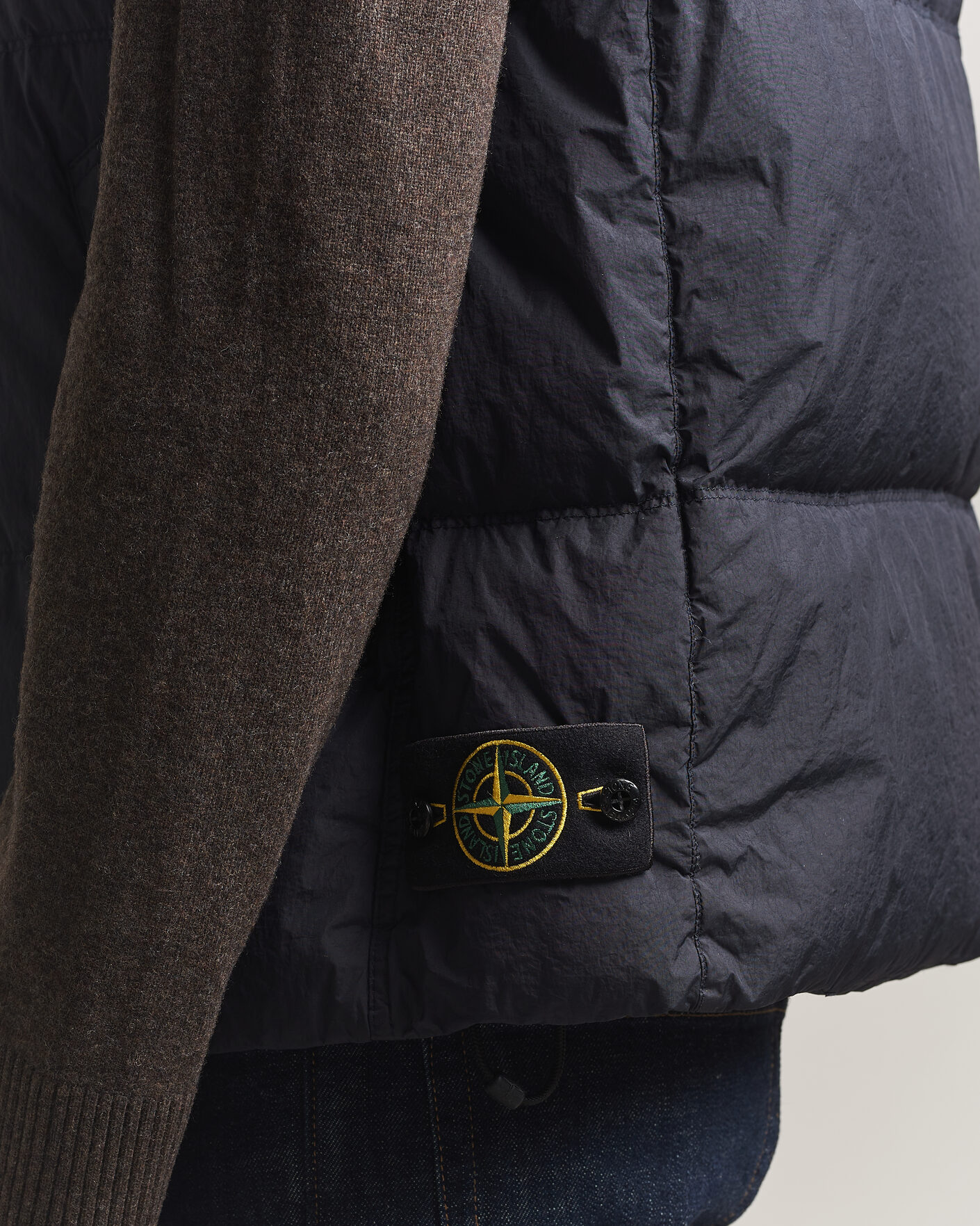 Homme | Gilets | Stone Island | Crinkle Reps Down Vest Navy Blue