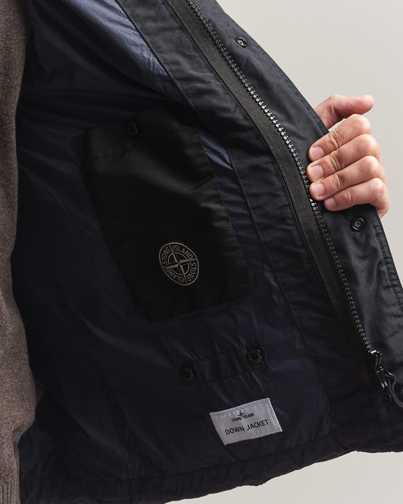 Homme | Gilets | Stone Island | Crinkle Reps Down Vest Navy Blue