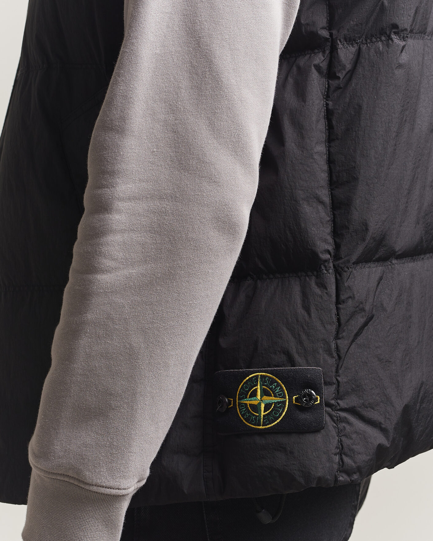 Heren | Gilets | Stone Island | Crinkle Reps Down Vest Black