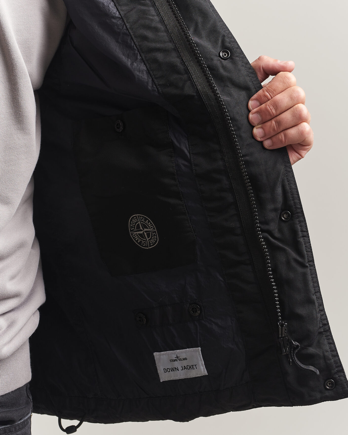 Heren | Gilets | Stone Island | Crinkle Reps Down Vest Black