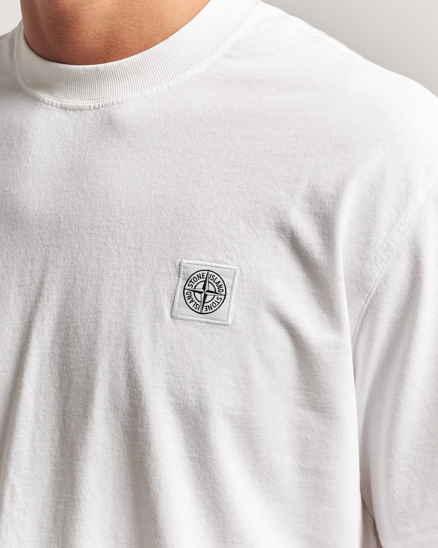 Heren | T-shirts | Stone Island | Combed Organic Cotton T-Shirt White