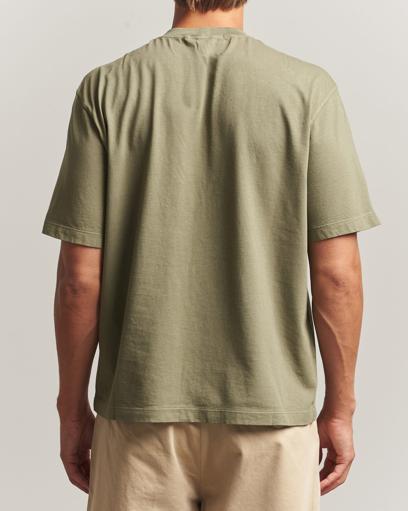 Homme | T-shirts | Stone Island | Combed Organic Cotton T-Shirt Miltary Green