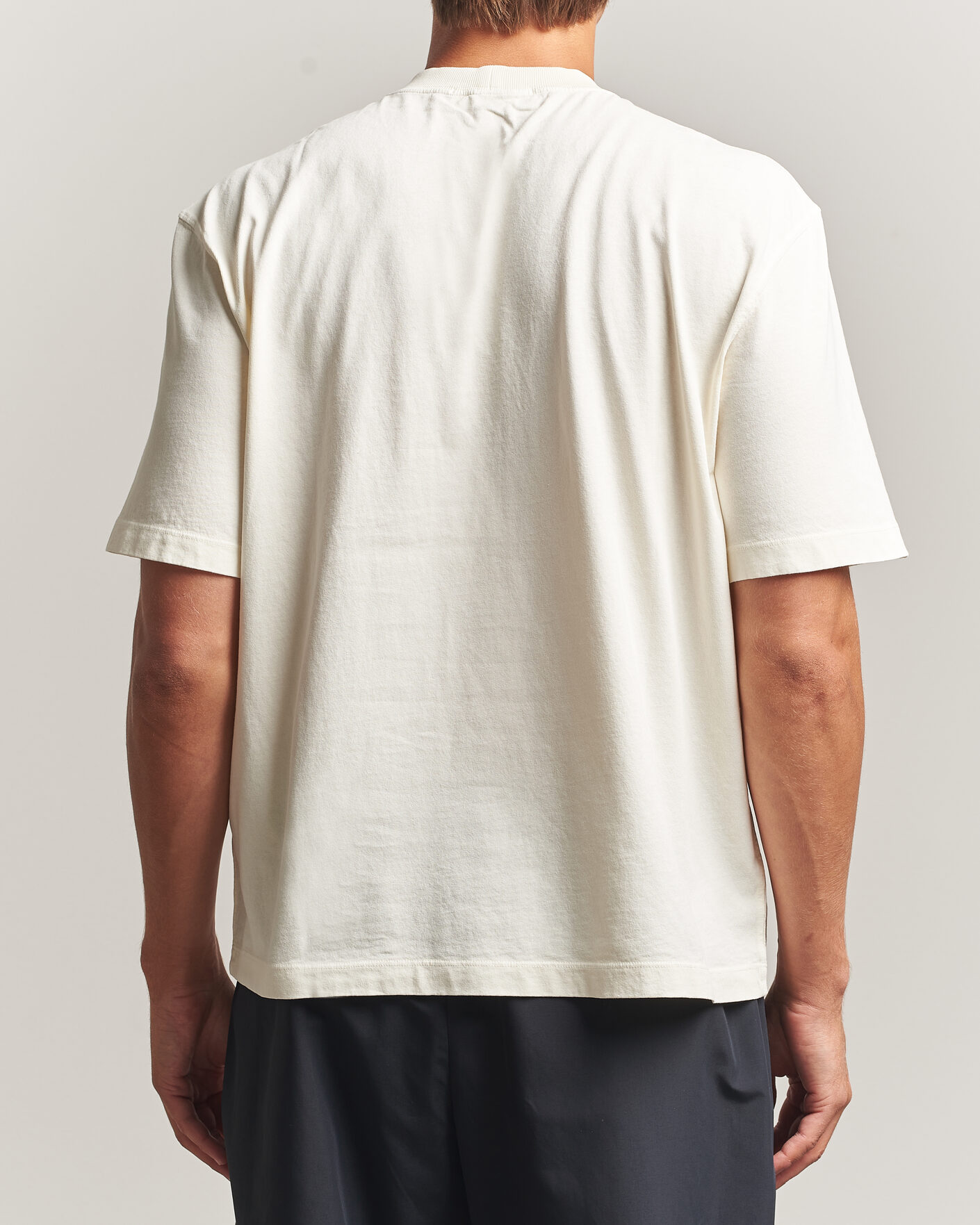Homme | T-shirts | Stone Island | Combed Organic Cotton T-Shirt Ivory
