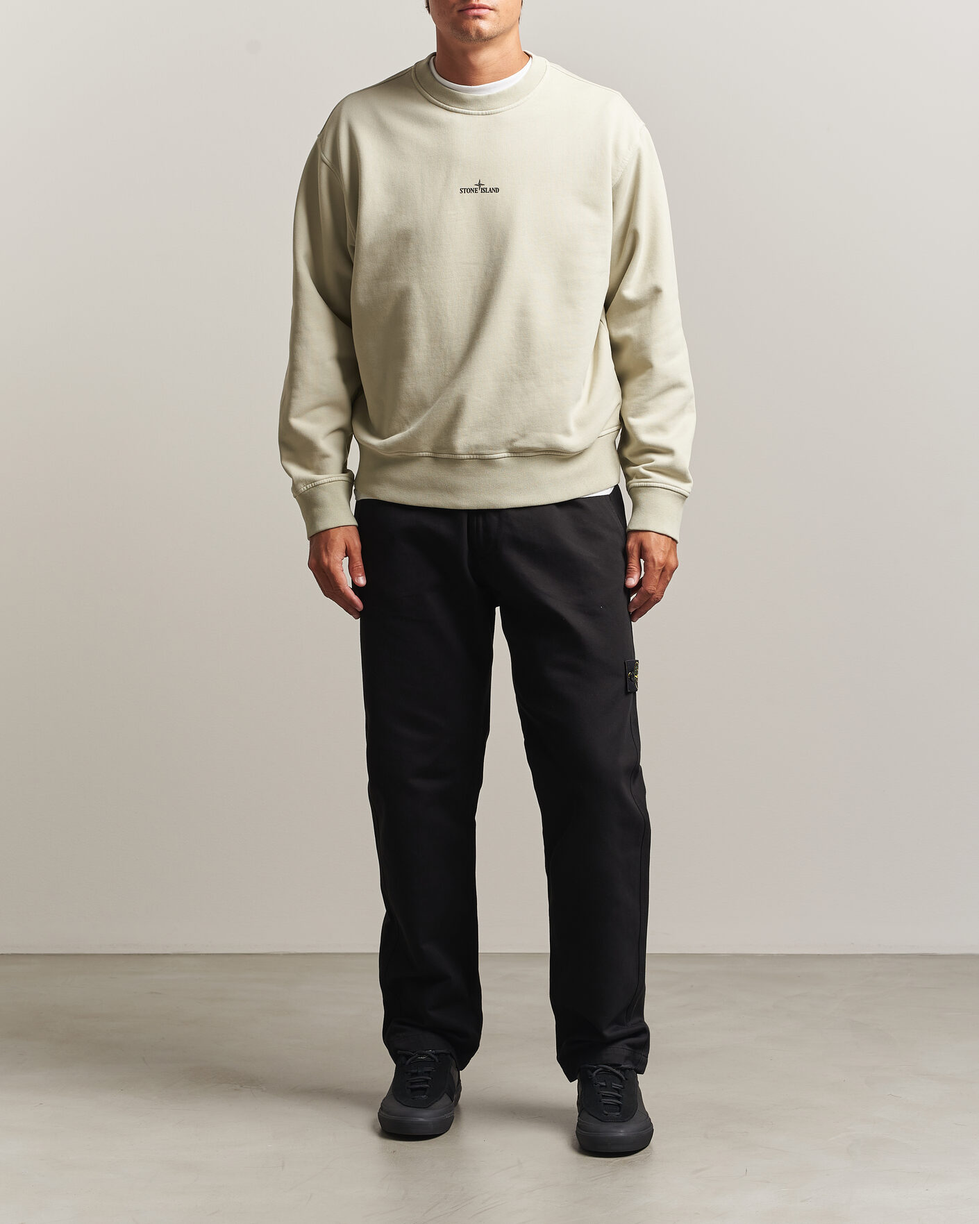 Homme | Pantalons | Stone Island | Dense Cotton Twill Pants Black