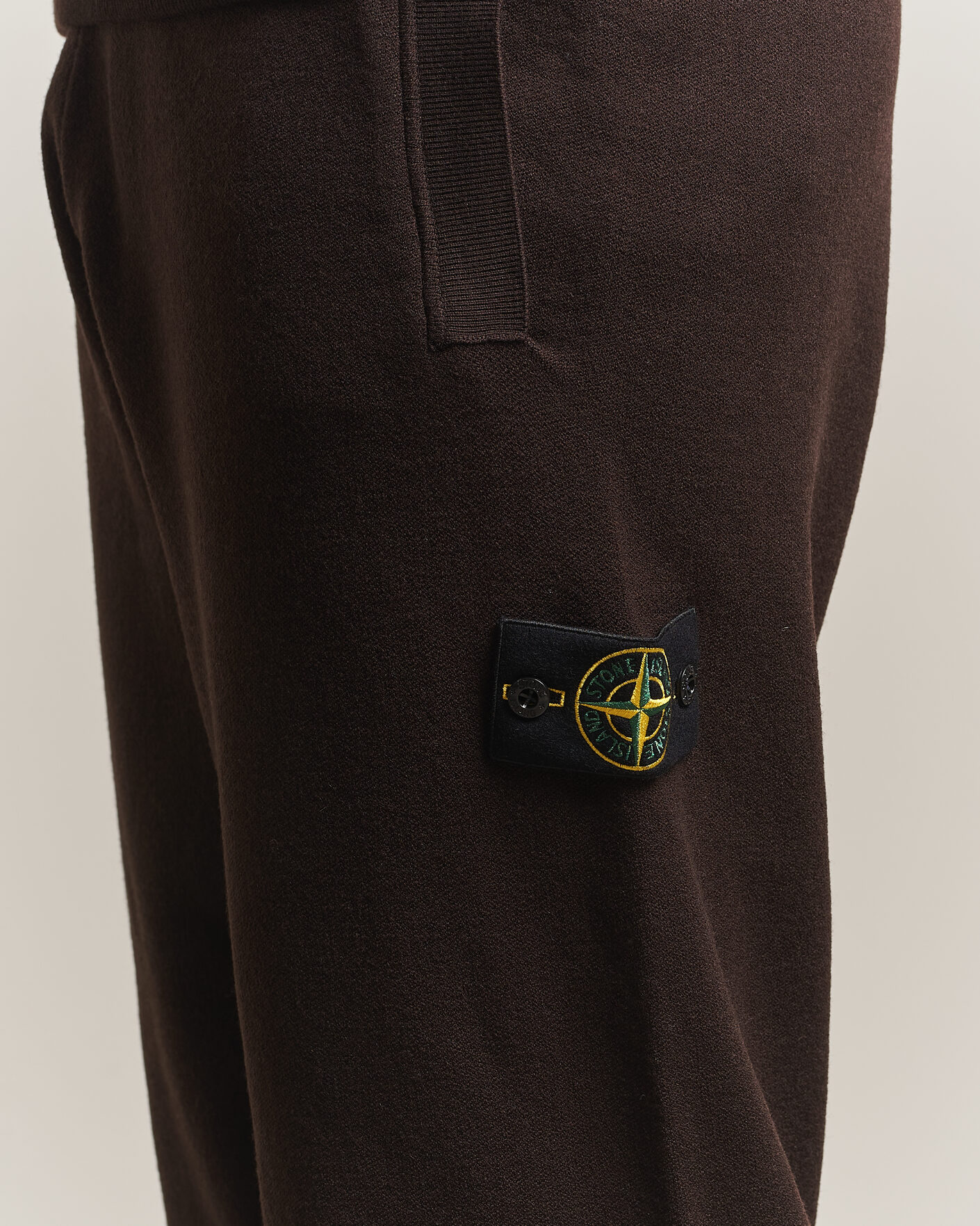 Homme | Pantalons | Stone Island | Plush Stitch Stretch Wool Pants Coal Grey