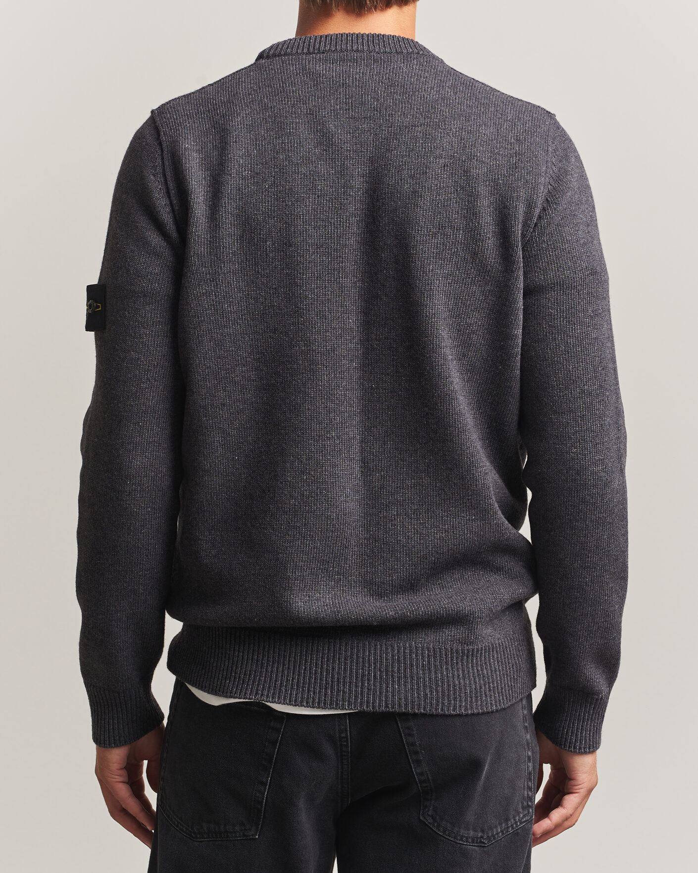 Homme | Pulls Et Tricots | Stone Island | Knitted Lambswool Crew Neck Melange Lead