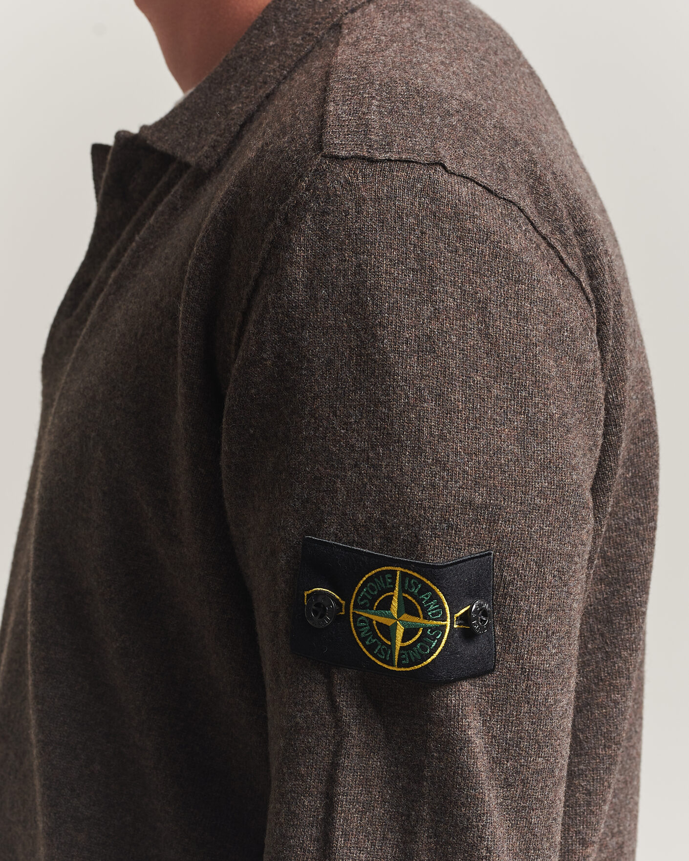 Homme | Pulls Et Tricots | Stone Island | Knitted Geelong Wool Polo Melange Lead