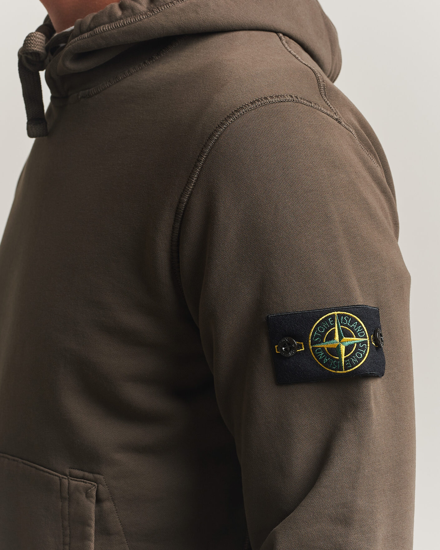 Homme | Pulls Et Tricots | Stone Island | Garment Dyed Fleece Hood Coal Grey