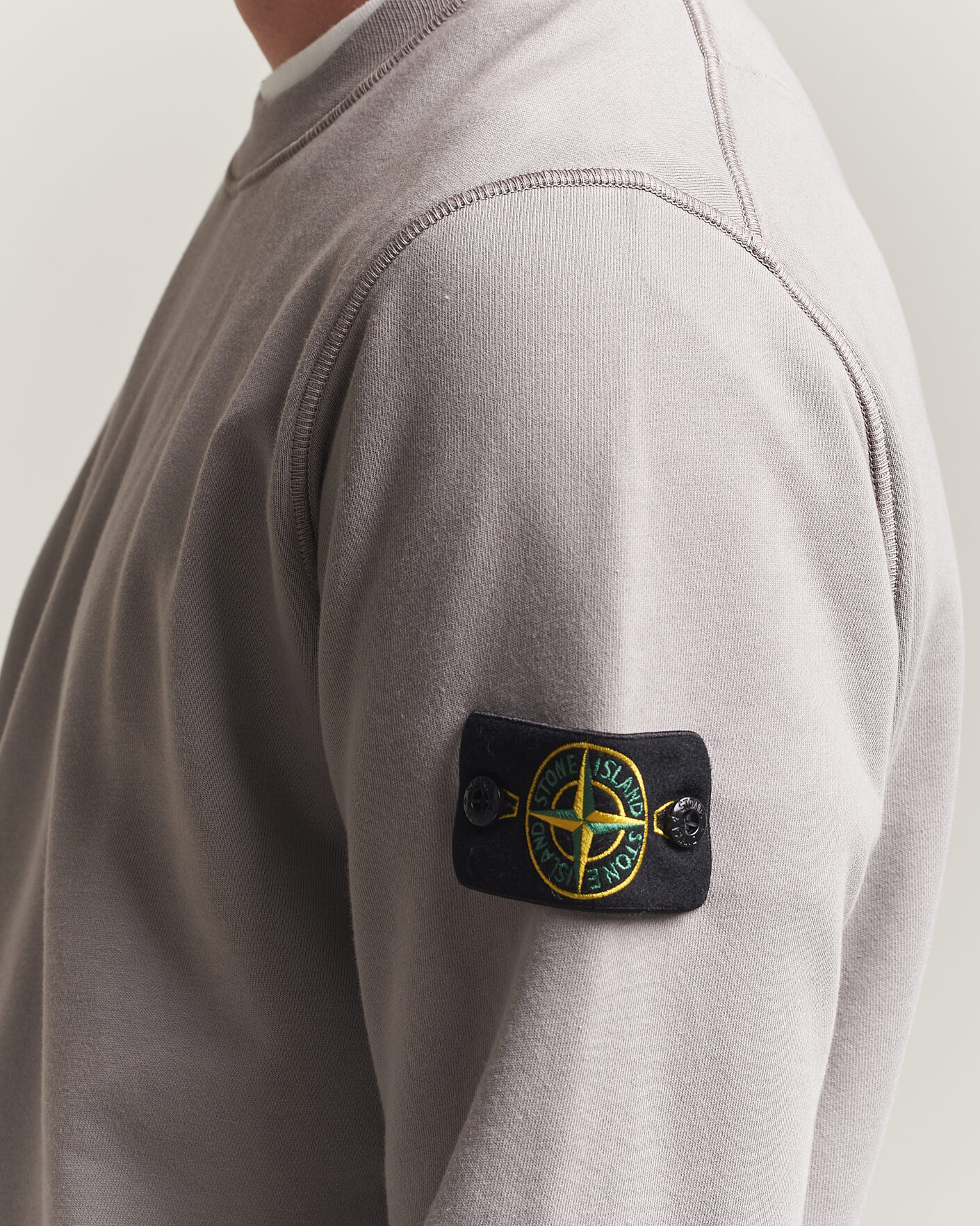 Heren | Truien | Stone Island | Garment Dyed Fleece Sweatshirt Grey