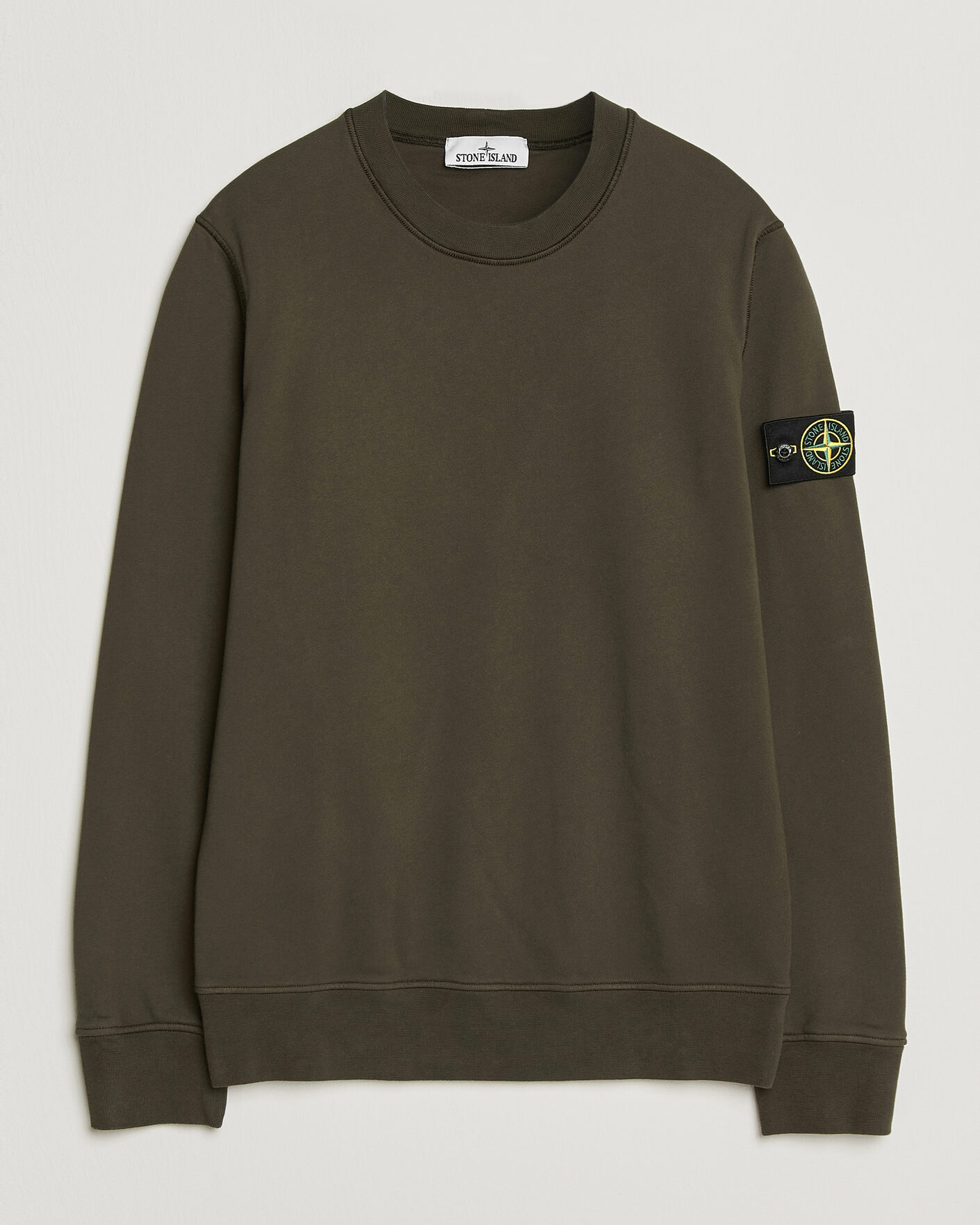 Heren | Truien | Stone Island | Garment Dyed Fleece Sweatshirt Coal Grey