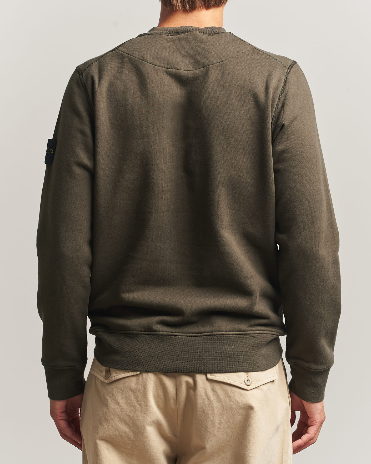 Heren | Truien | Stone Island | Garment Dyed Fleece Sweatshirt Coal Grey