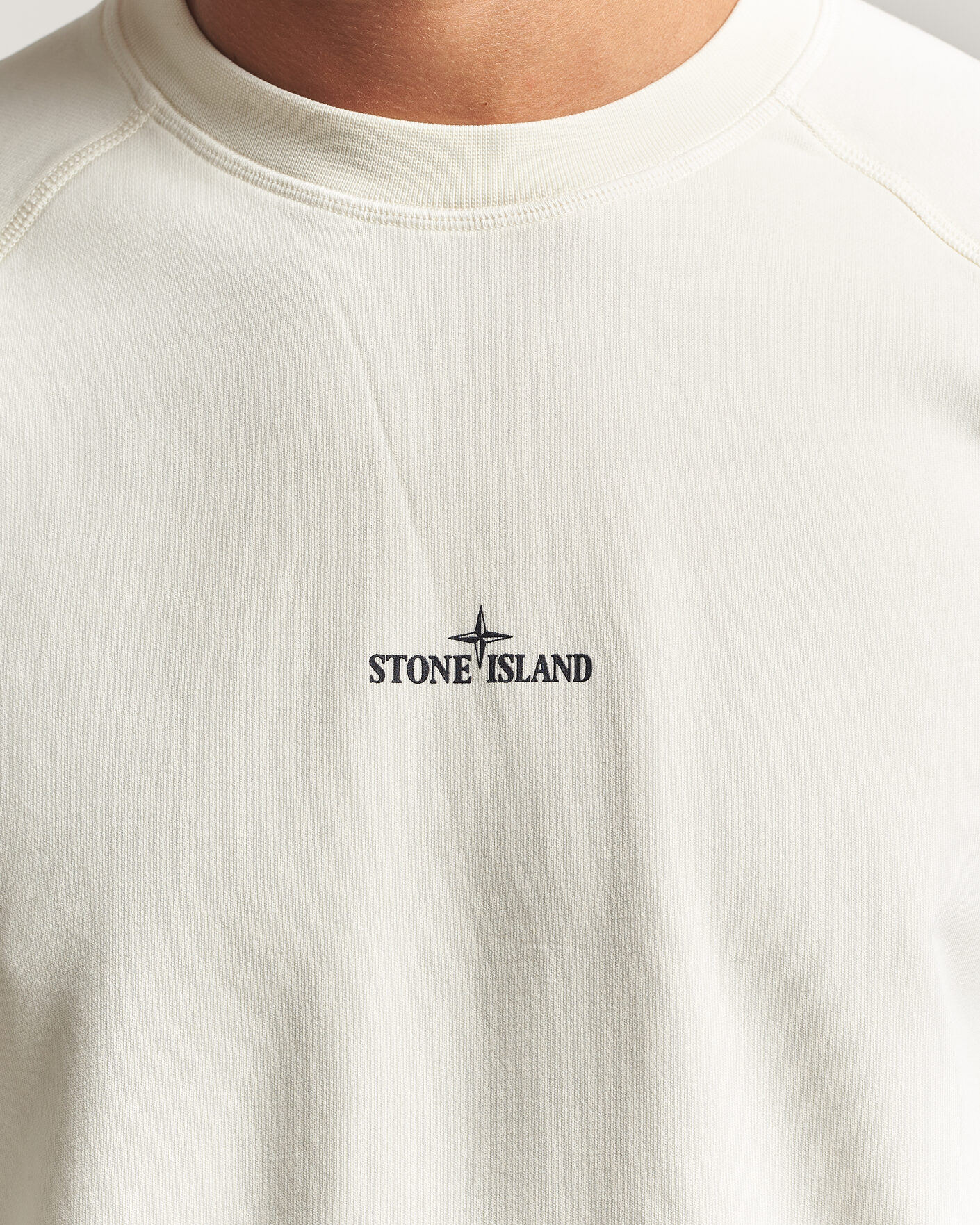 Homme | Pulls Et Tricots | Stone Island | Garment Dyed Fleece Desert Print Sweatshirt Ivory