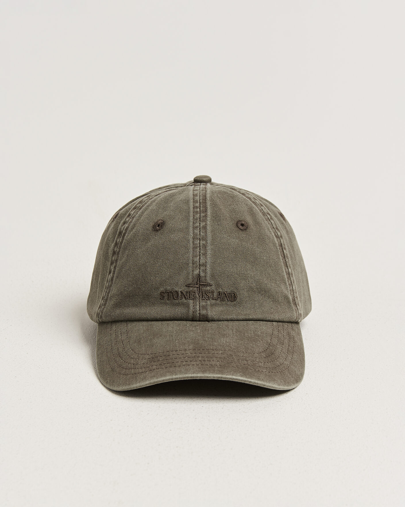 Homme | Bobs Et Casquettes | Stone Island | Brushed Cotton Gabardine Cap Military Green