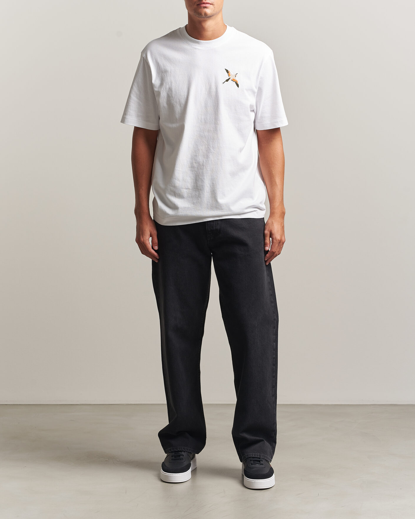 Homme | T-shirts | Axel Arigato | Micro Bee Birt T-Shirt White
