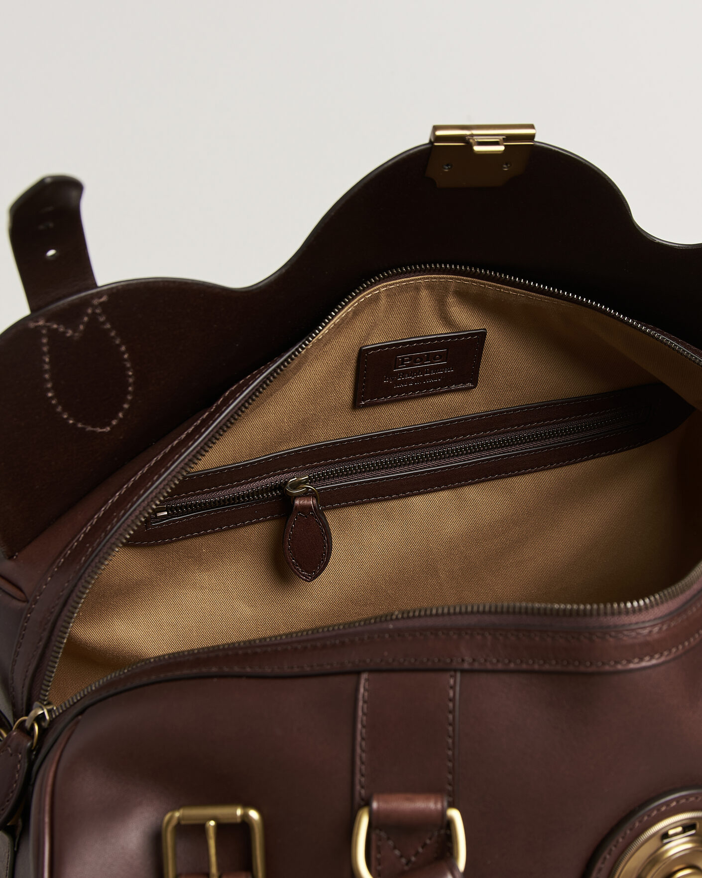 Homme | Sacs | Polo Ralph Lauren | Leather Duffle Bag Burnished Brown