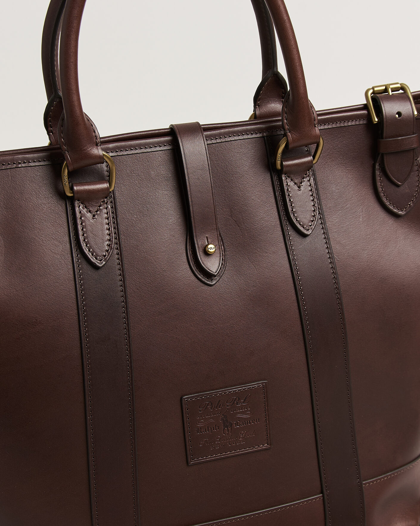 Homme | Sacs | Polo Ralph Lauren | Leather Tote Bag Burnished Brown