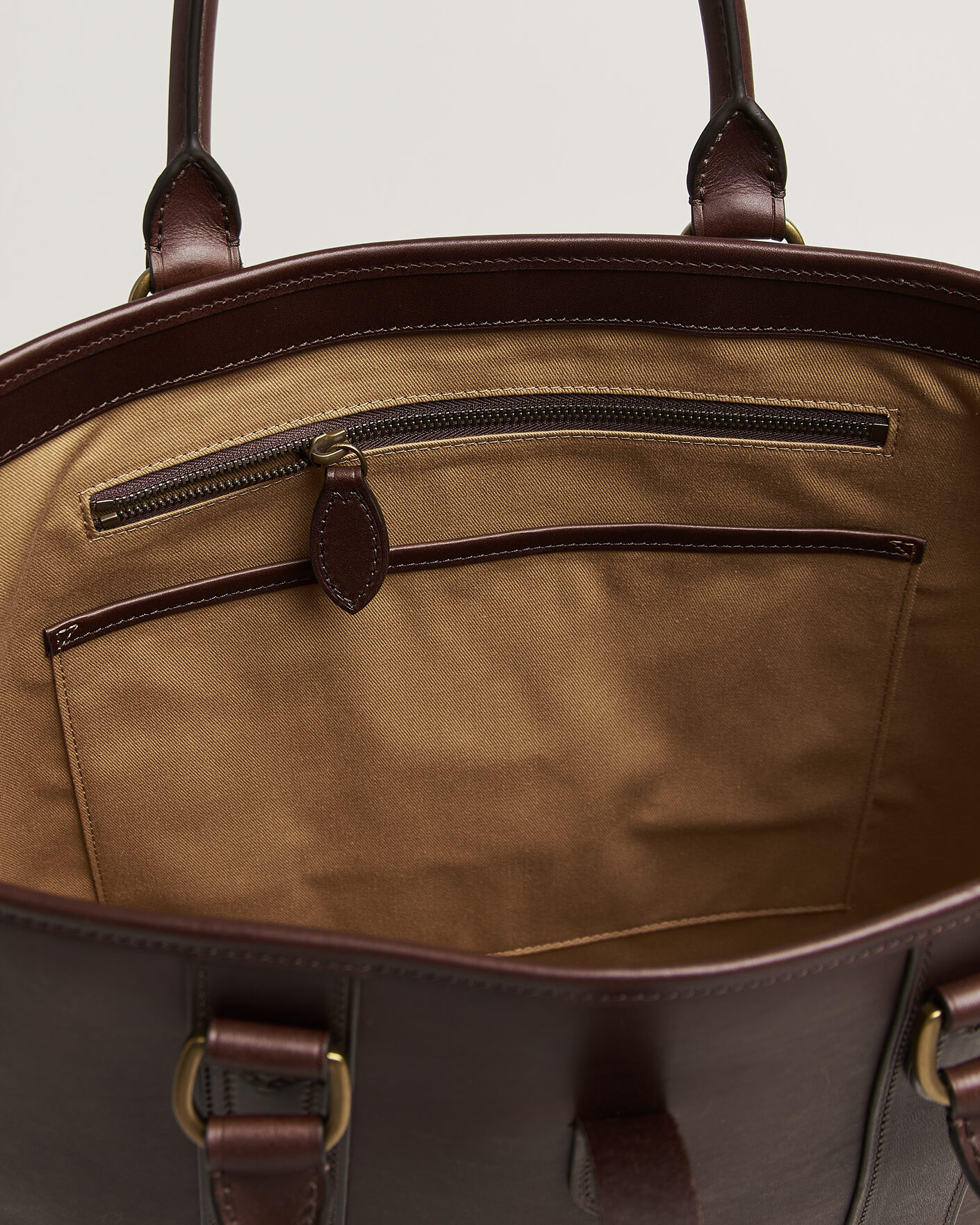 Homme | Sacs | Polo Ralph Lauren | Leather Tote Bag Burnished Brown