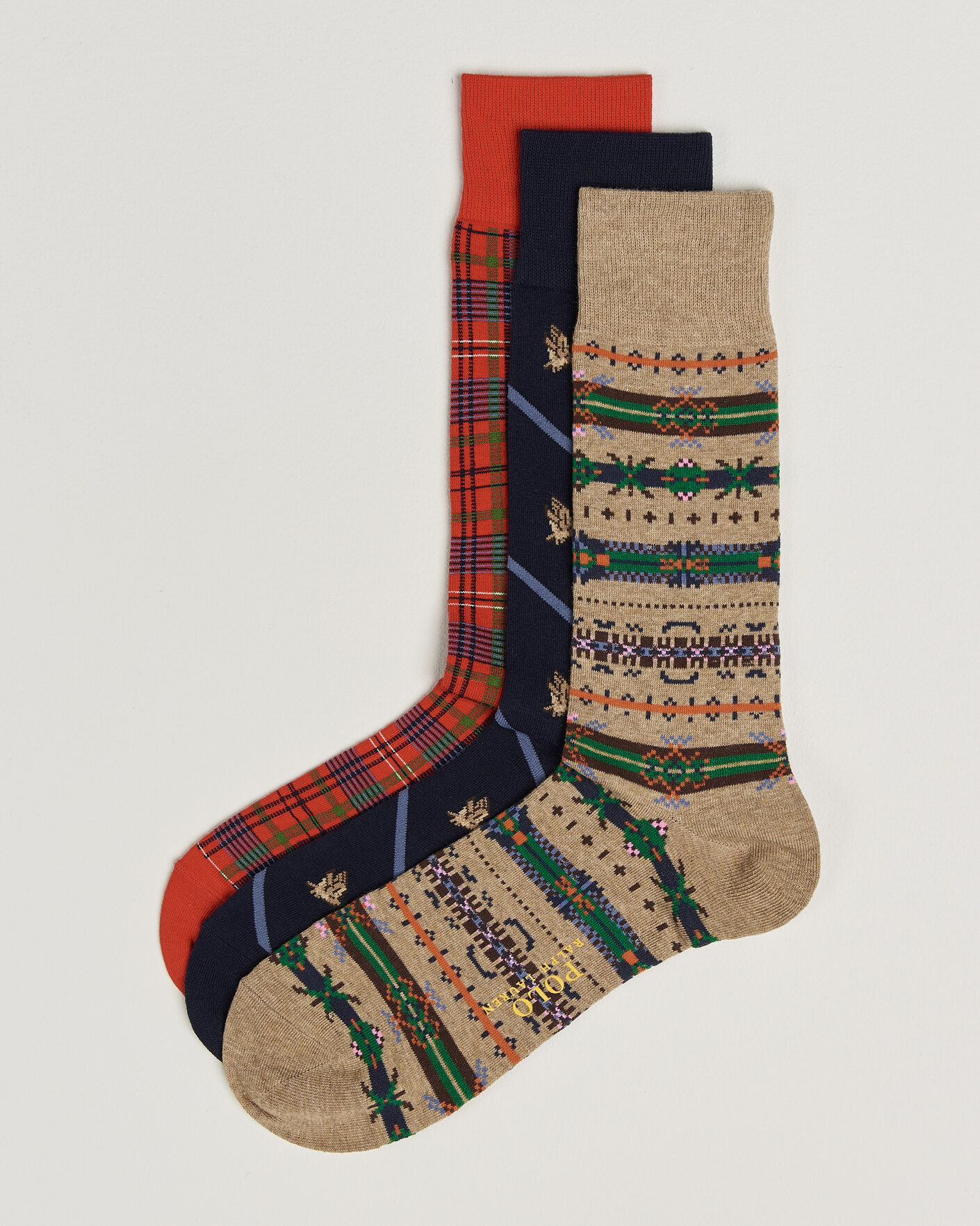 Heren | Ondergoed | Polo Ralph Lauren | 3-Pack Cotton Crew Socks Multi