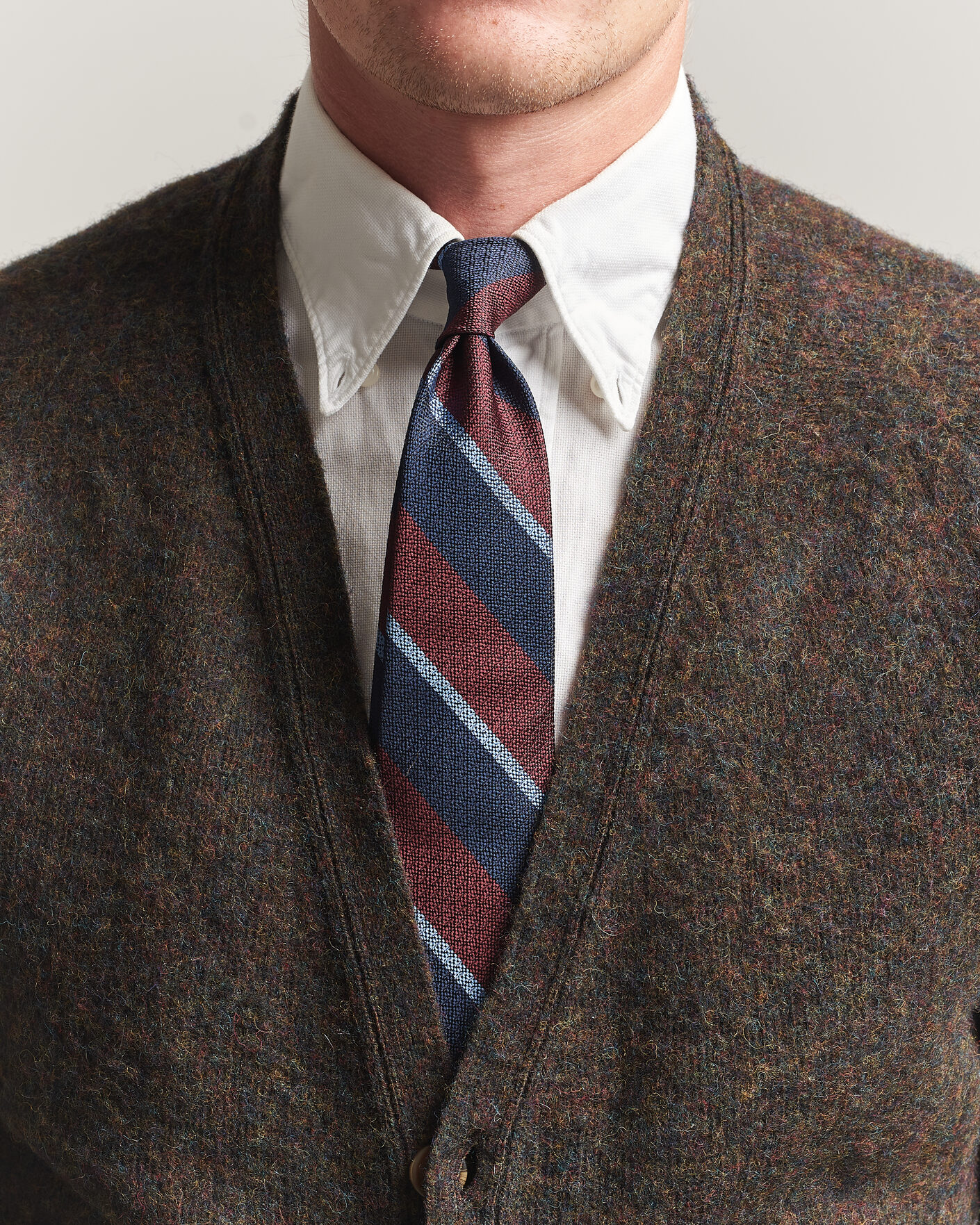 Homme | Cravates | Polo Ralph Lauren | Striped Vintage Tie Wine/Navy