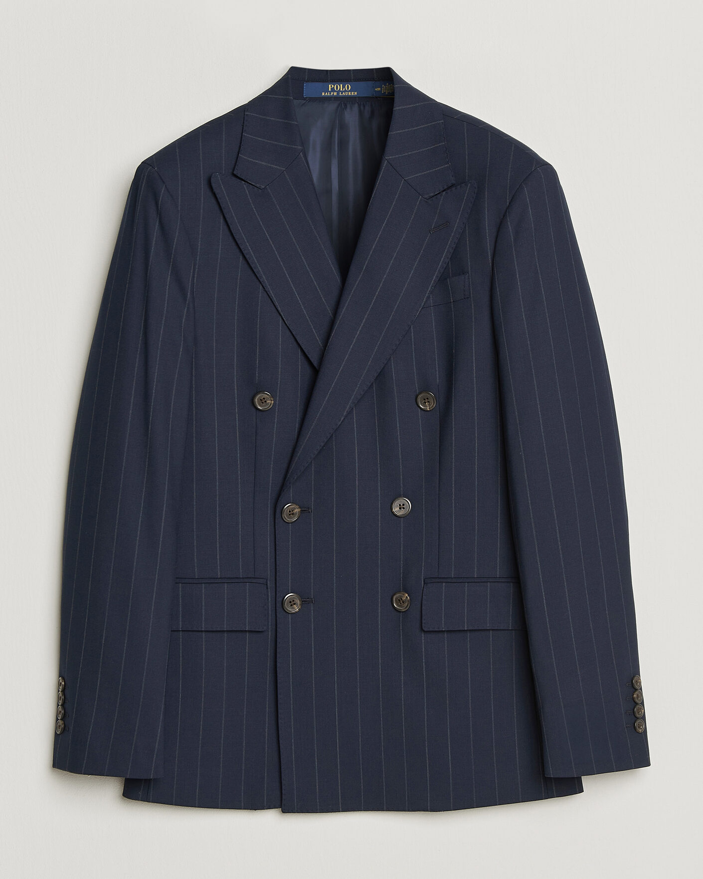 Heren | Blazers | Polo Ralph Lauren | Double Breasted Rope Stripe Sportcoat Navy/Grey