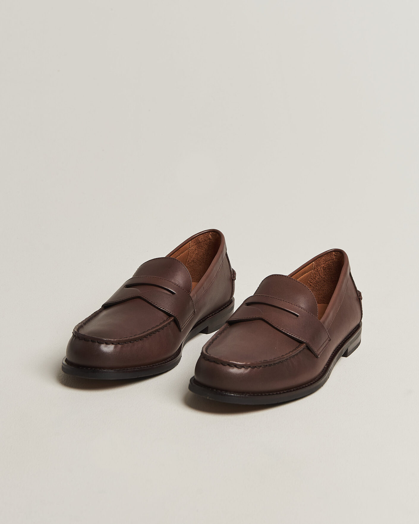 Heren | Instappers | Polo Ralph Lauren | Alston Penny Leather Loafers Dark Brown