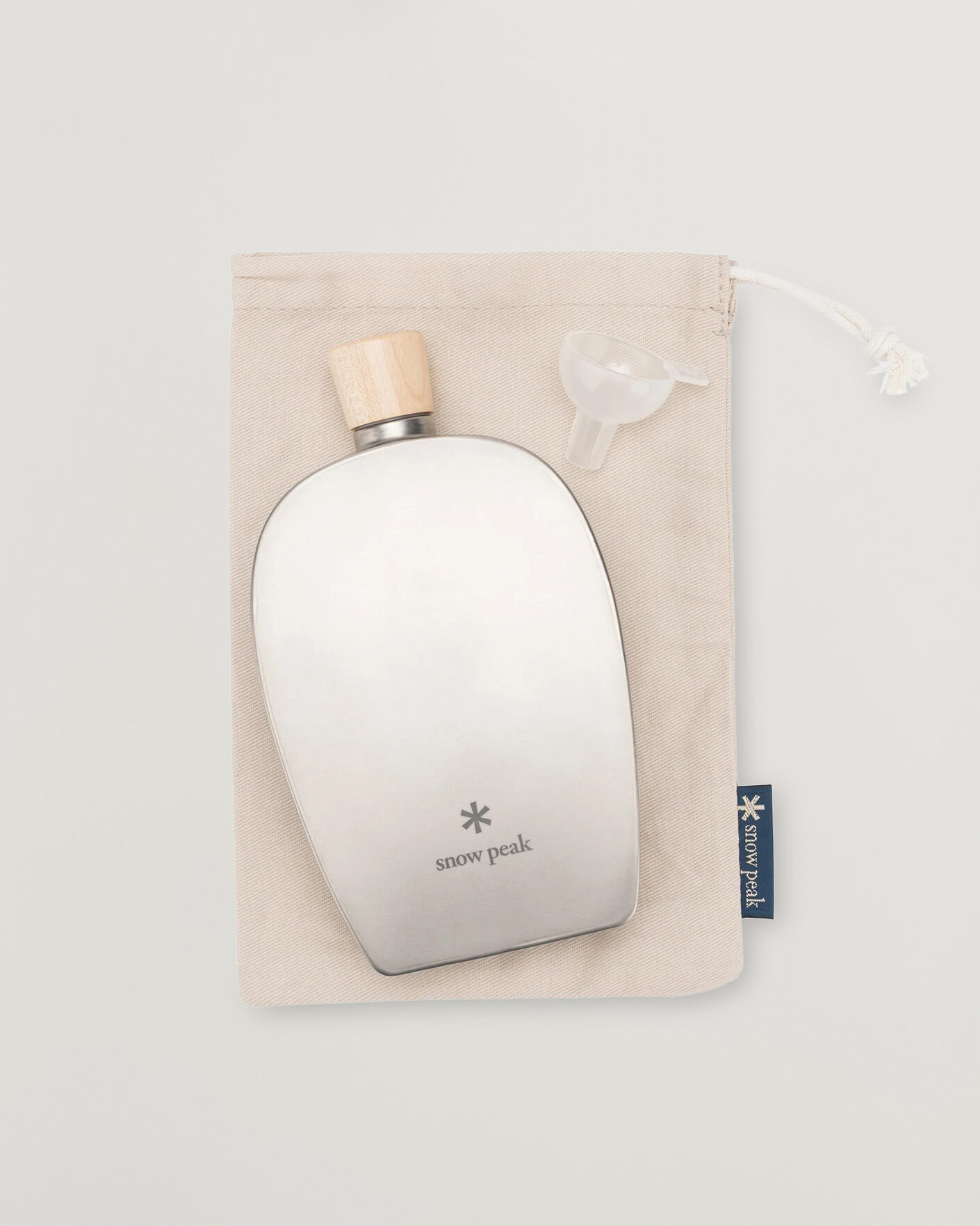 Heren | Outdoor living | Snow Peak | Flask 250 ml Titanium