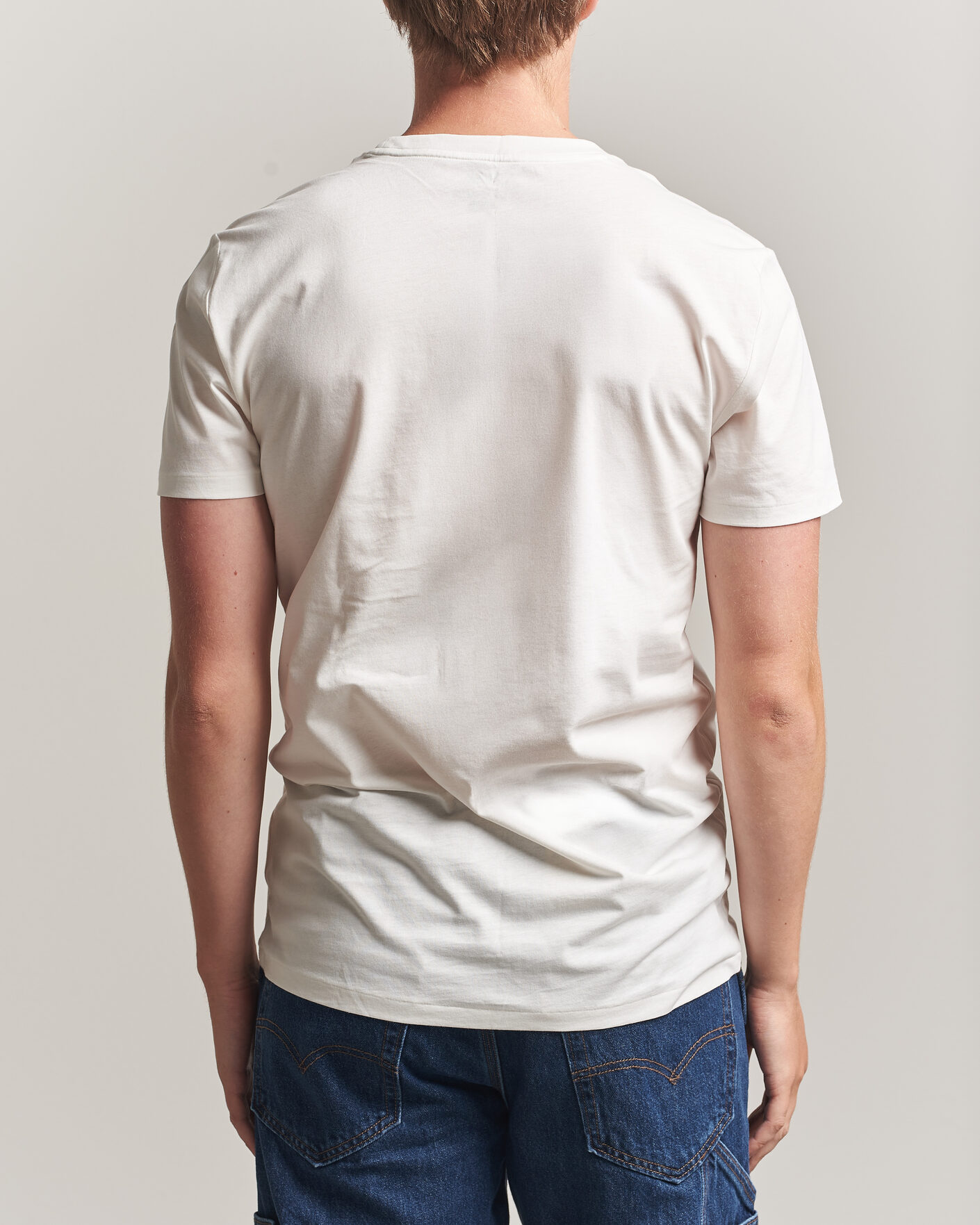 Homme | T-shirts | Polo Ralph Lauren | 3-Pack Crew Neck T-Shirt White/Blue/Light Blue