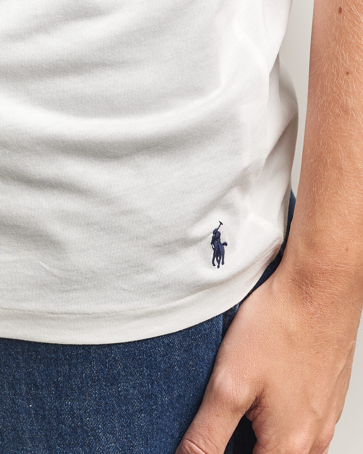 Homme | T-shirts | Polo Ralph Lauren | 3-Pack Crew Neck T-Shirt White/Blue/Light Blue