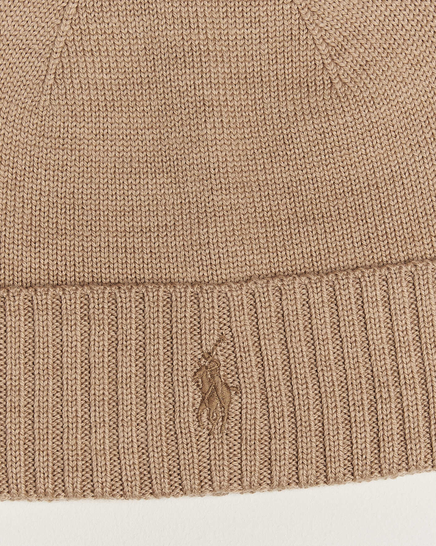Homme | Bonnets | Polo Ralph Lauren | Merino Beanie Camel Melange