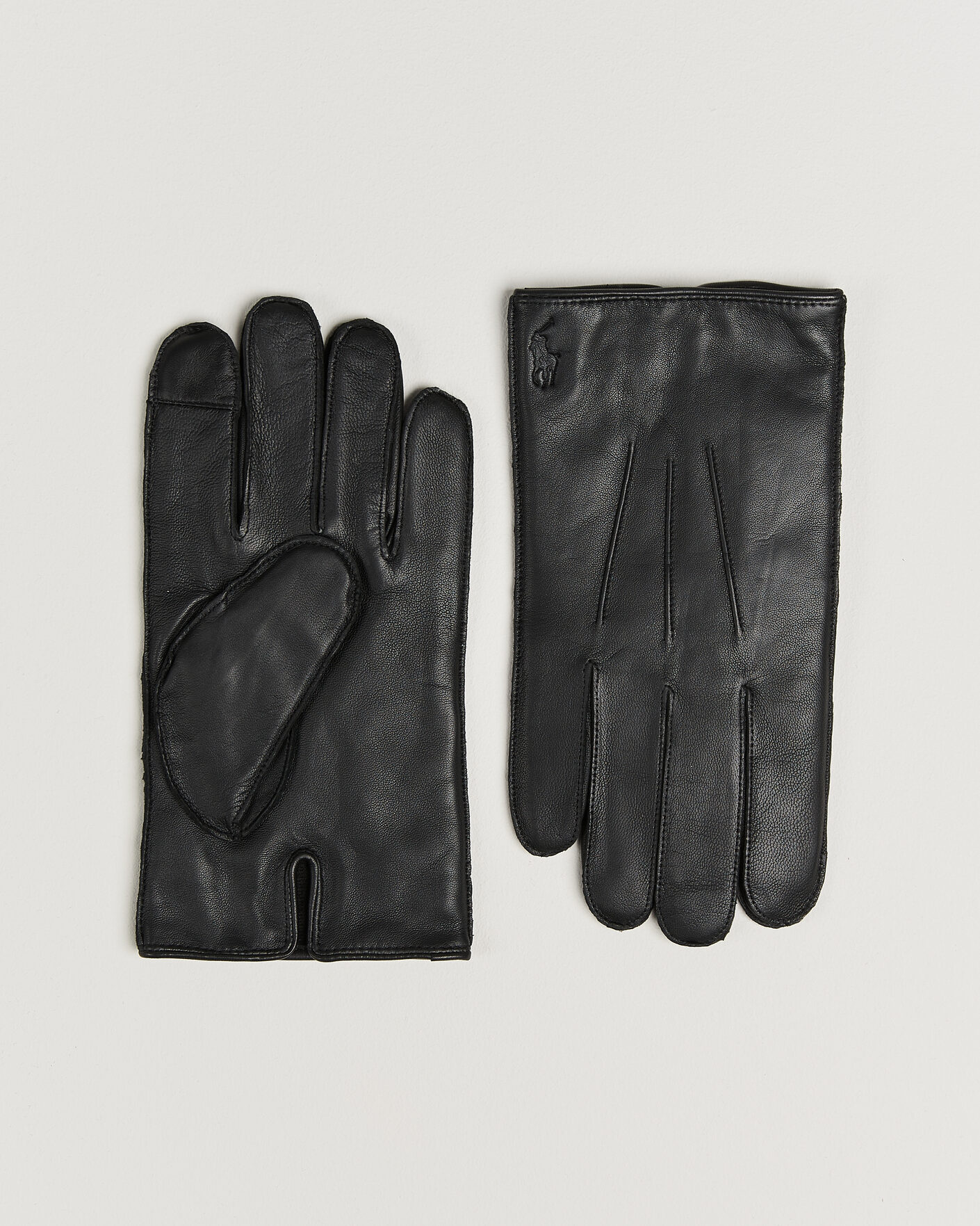 Homme | Gants | Polo Ralph Lauren | Water-Repellent Leather Gloves Black