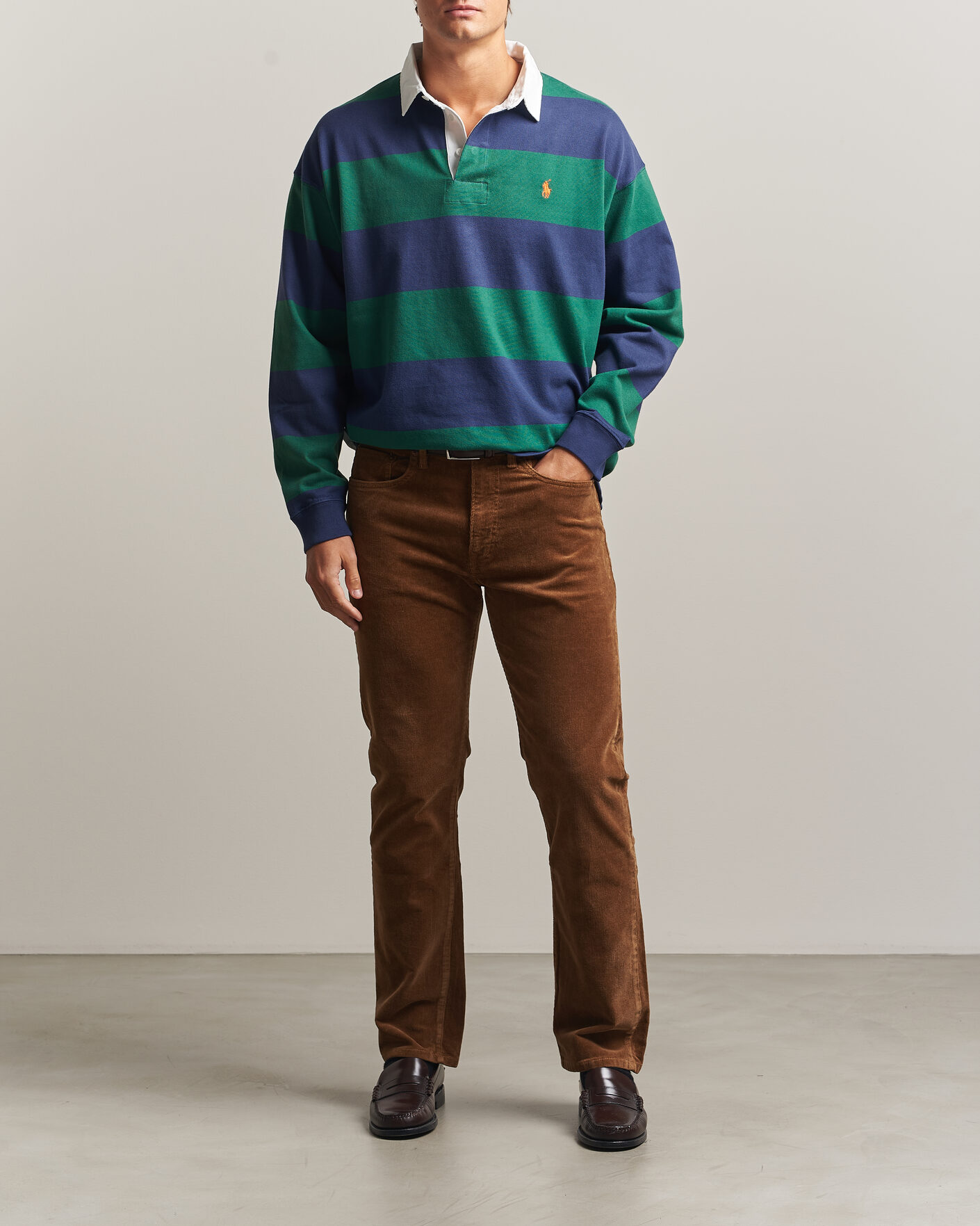 Heren | Broeken | Polo Ralph Lauren | Stretch Corduroy Straight Fit Pants Sepia