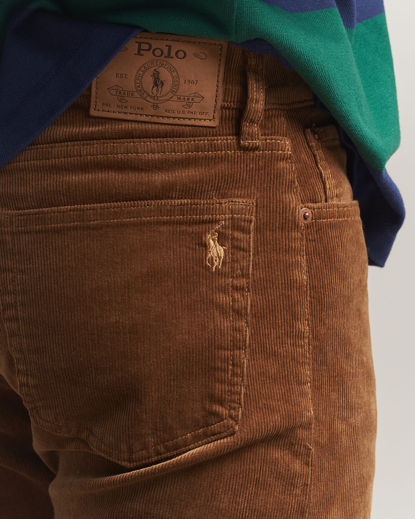 Heren | Broeken | Polo Ralph Lauren | Stretch Corduroy Straight Fit Pants Sepia
