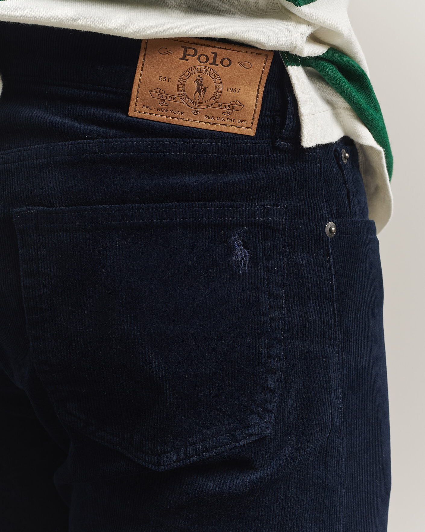 Homme | Pantalons | Polo Ralph Lauren | Stretch Corduroy Straight Fit Pants Aviator Navy