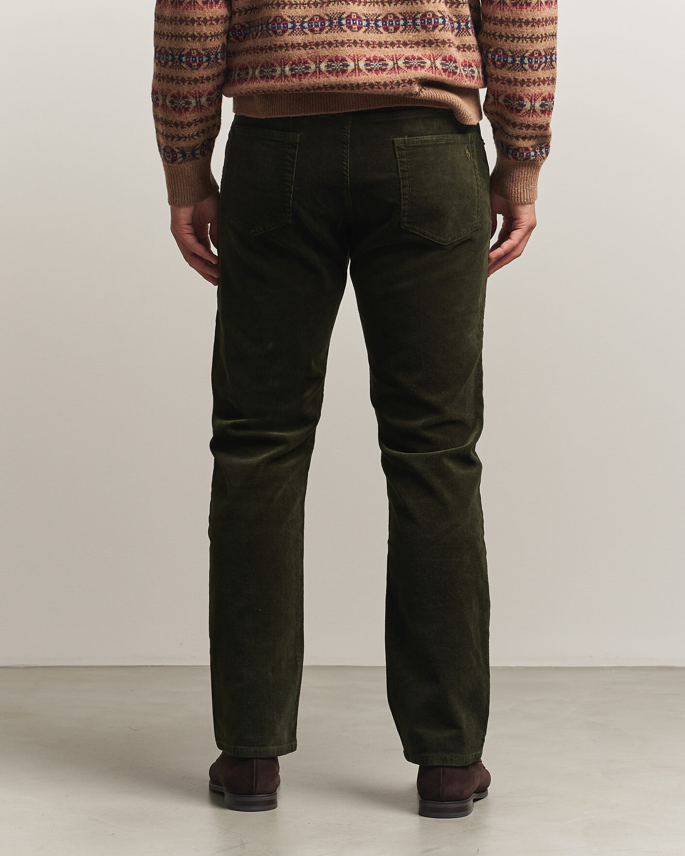 Homme | Pantalons | Polo Ralph Lauren | Stretch Corduroy Straight Fit Pants Estate Olive