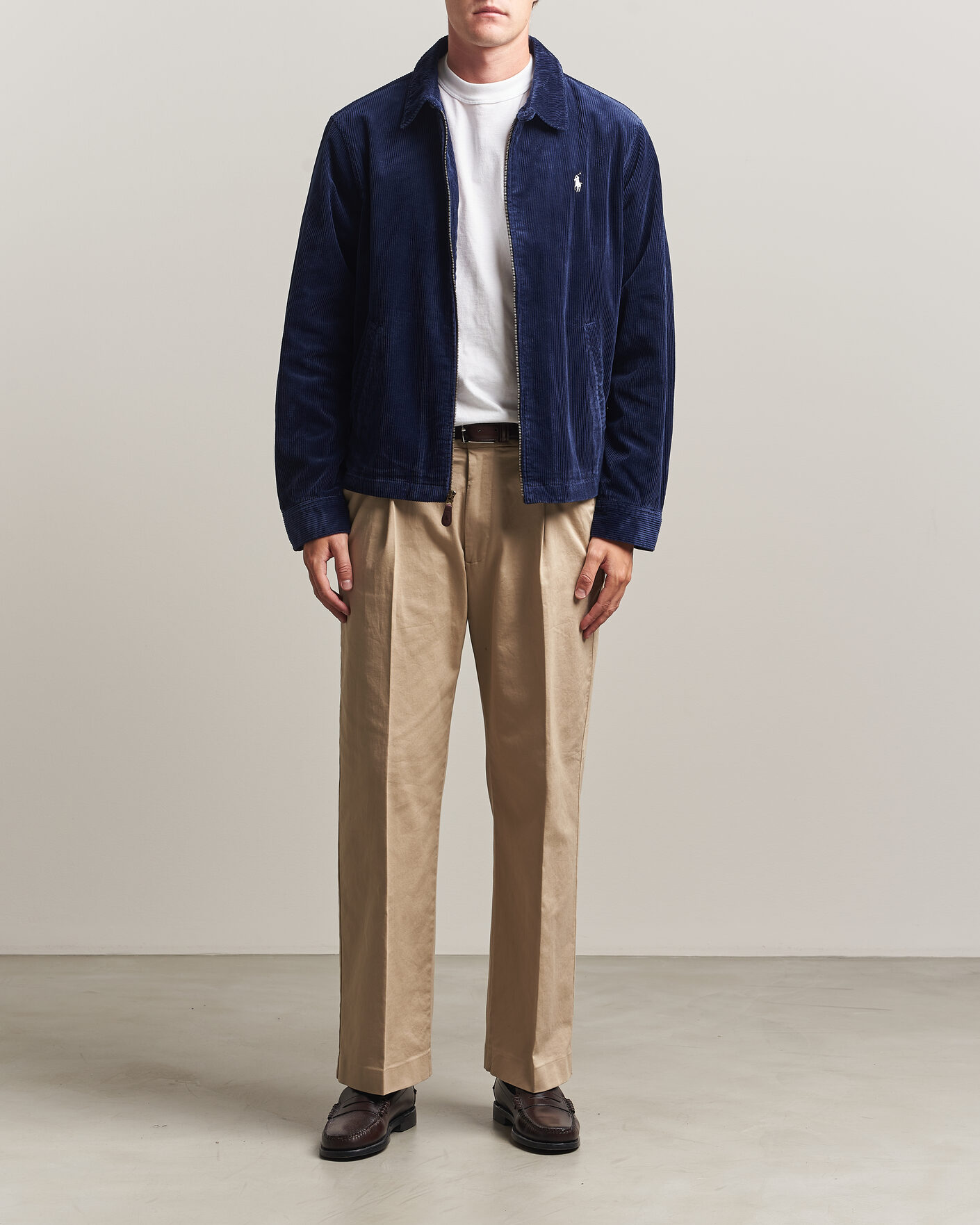 Heren | Jassen | Polo Ralph Lauren | Lined Corduroy Windbreaker Newport Navy