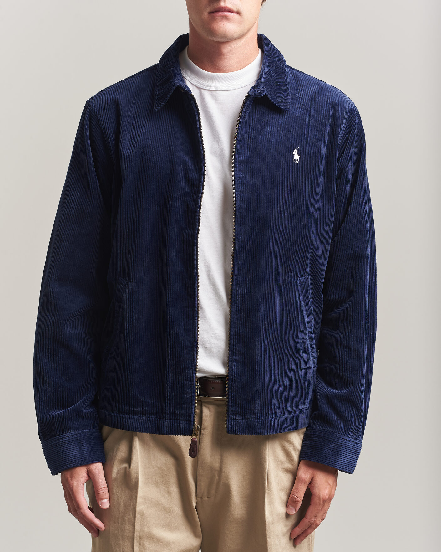 Heren | Jassen | Polo Ralph Lauren | Lined Corduroy Windbreaker Newport Navy
