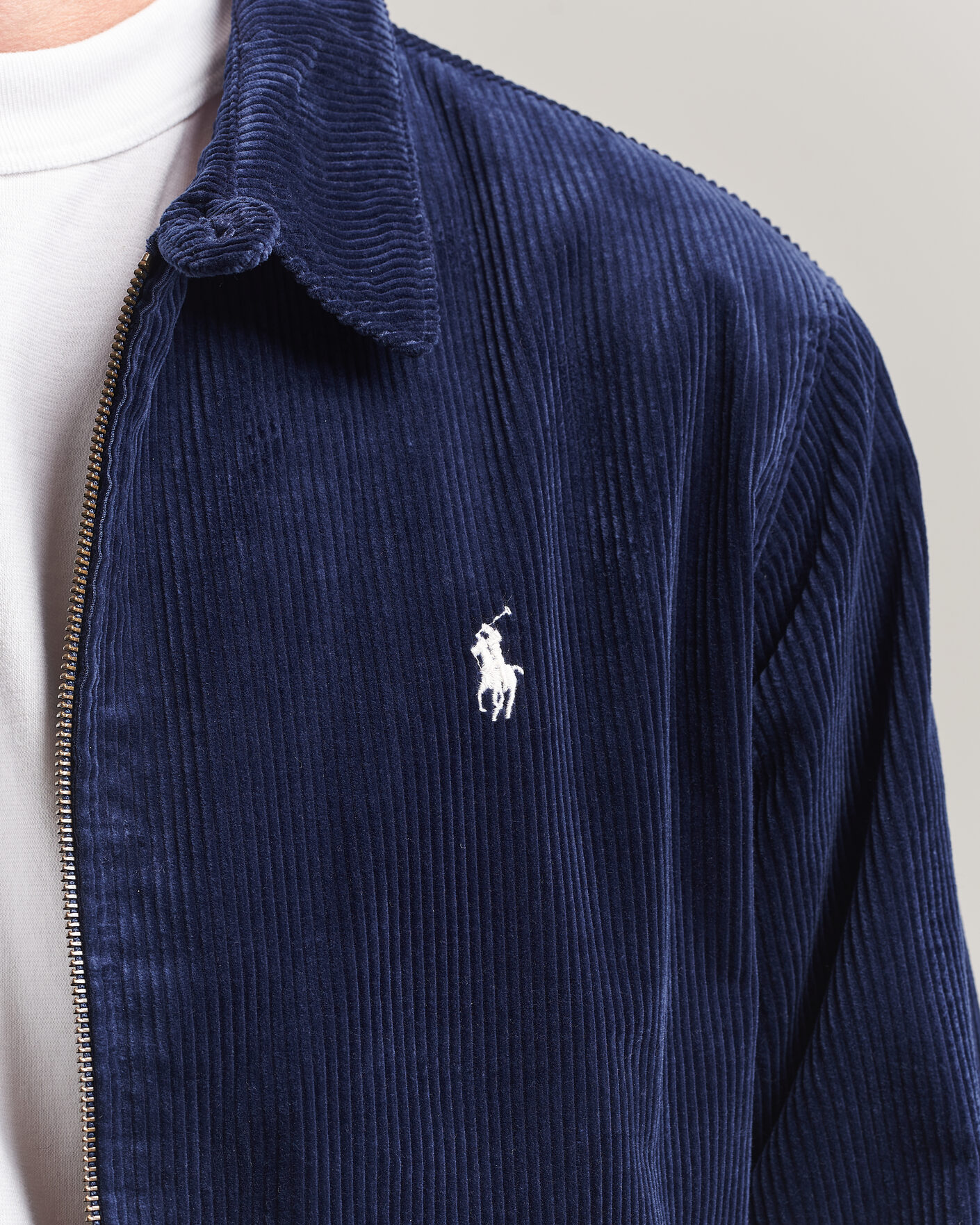 Heren | Jassen | Polo Ralph Lauren | Lined Corduroy Windbreaker Newport Navy