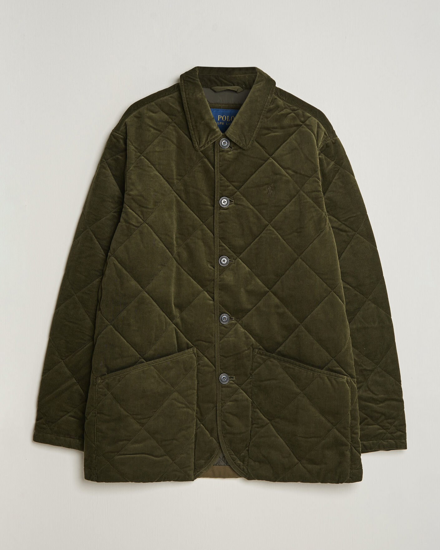 Homme | Manteaux Et Vestes | Polo Ralph Lauren | Quilted Corduroy Car Coat Company Olive