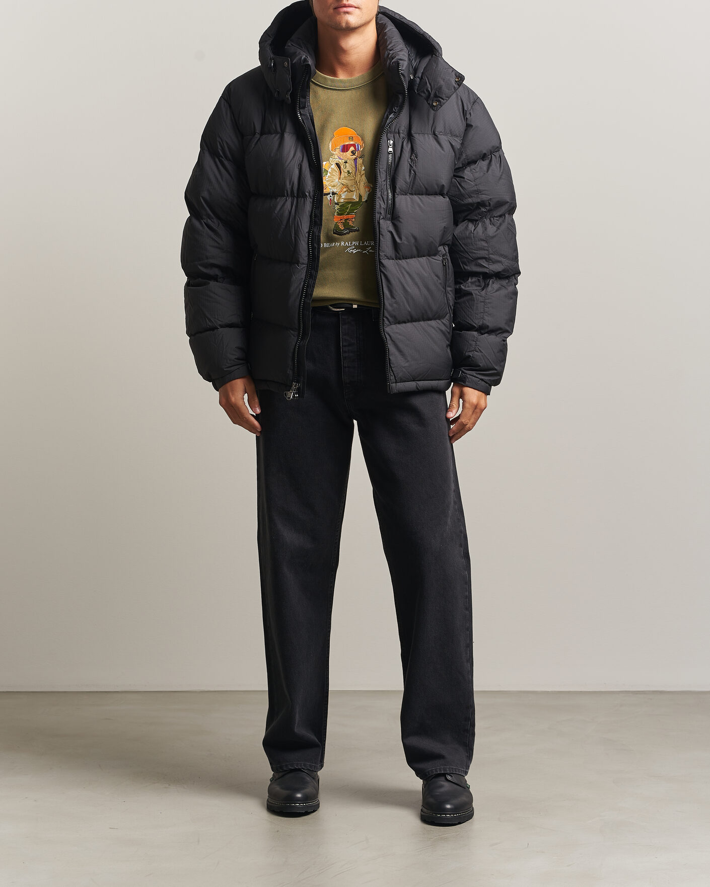 Homme | Manteaux Et Vestes | Polo Ralph Lauren | Ripstop Puffer Jacket Polo Black
