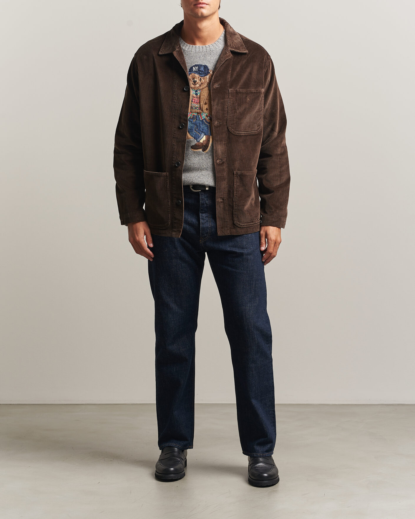 Homme | Chemises | Polo Ralph Lauren | Corduroy Overshirt Nutmeg Brown