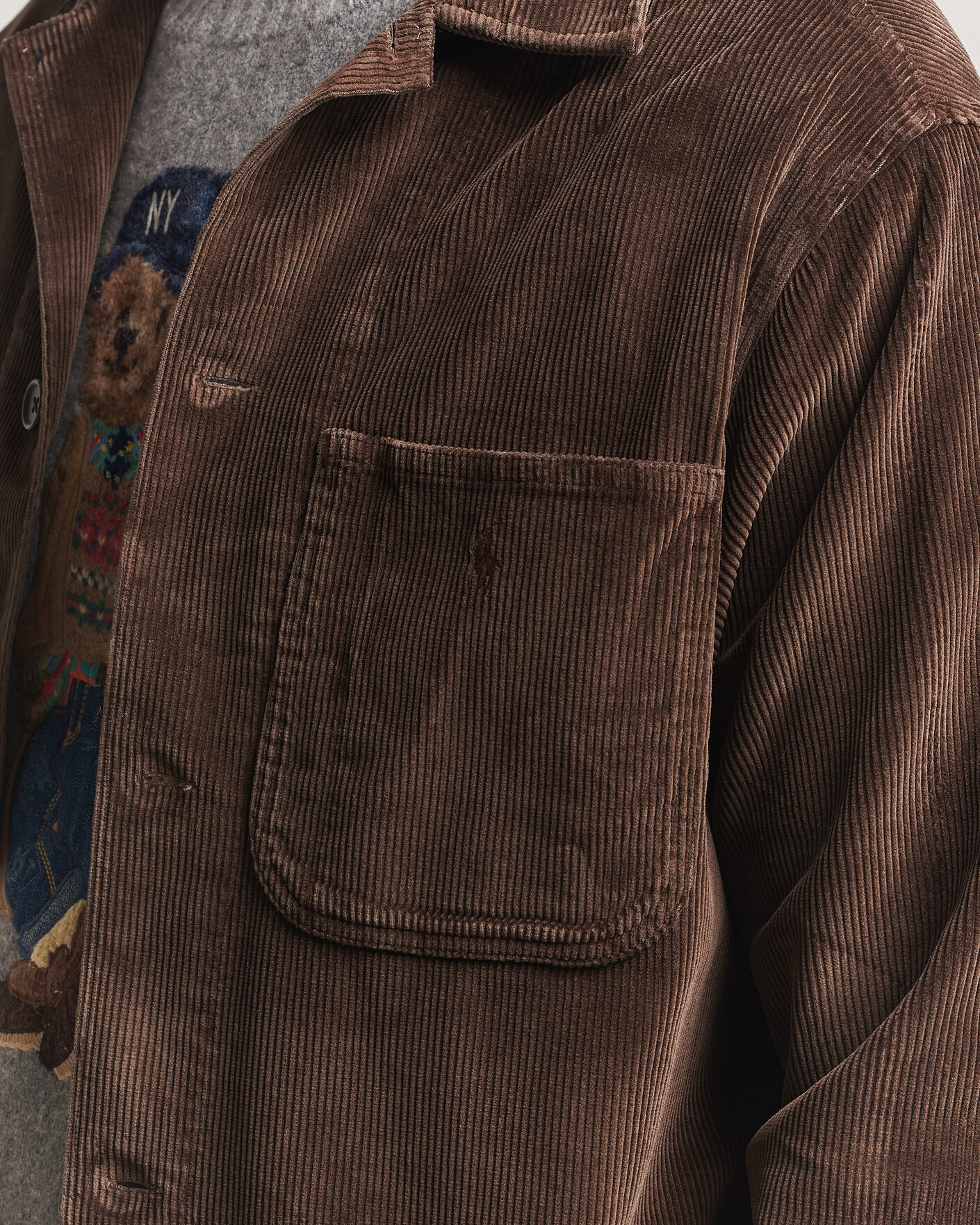 Homme | Chemises | Polo Ralph Lauren | Corduroy Overshirt Nutmeg Brown