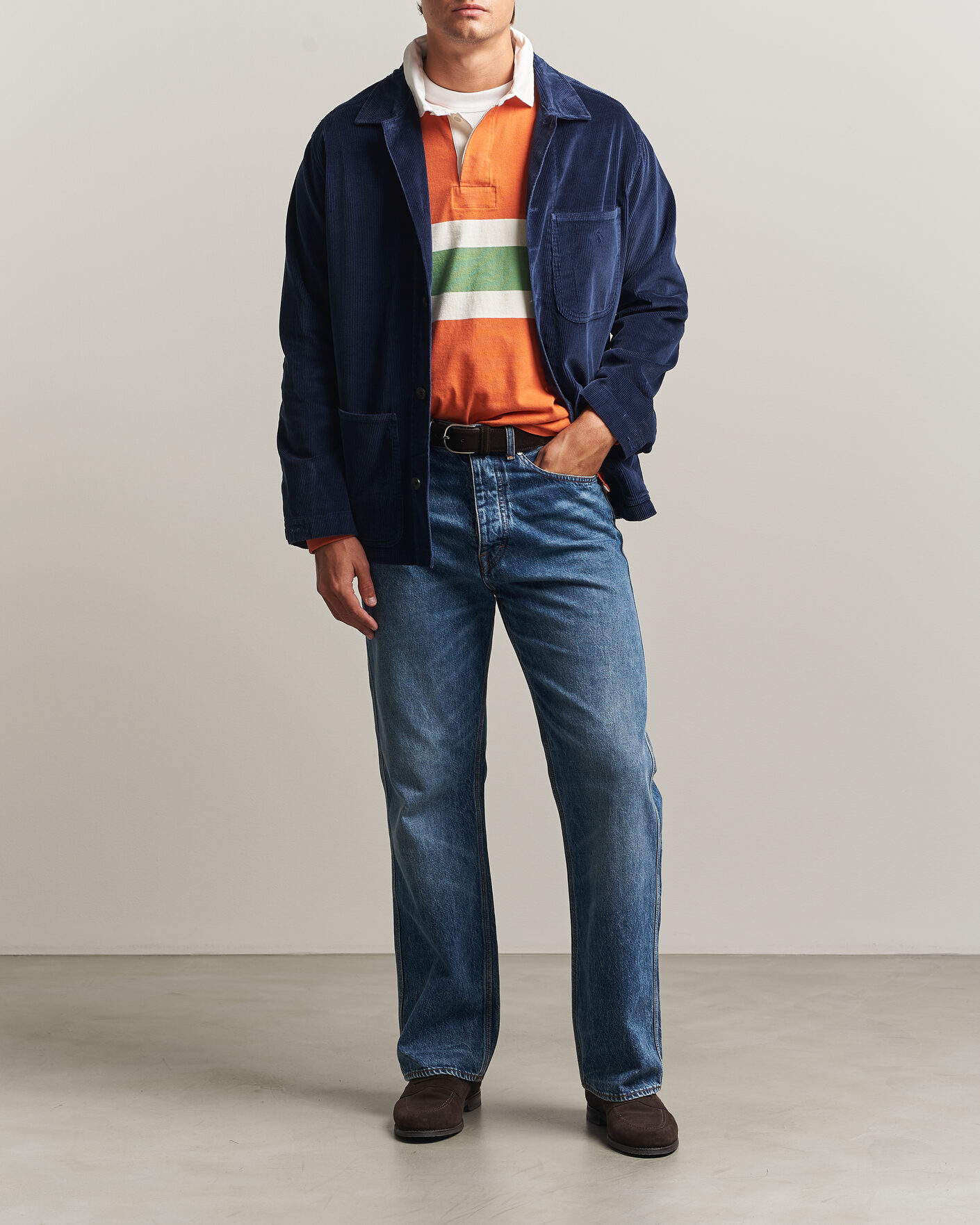 Homme | Chemises | Polo Ralph Lauren | Corduroy Overshirt Newport Navy
