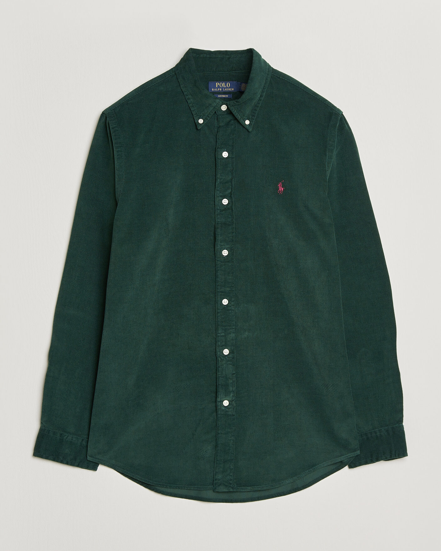 Homme | Chemises | Polo Ralph Lauren | Custom Fit BD Corduroy Shirt Moss Agate