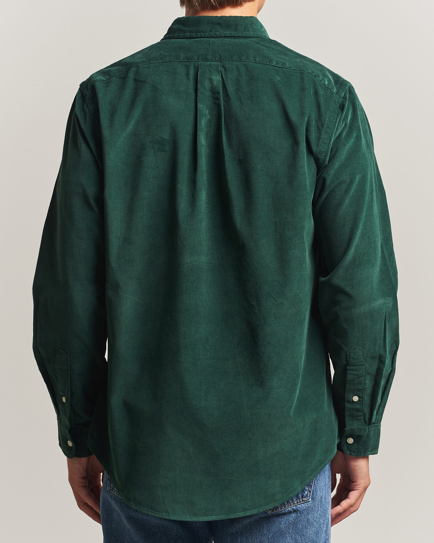 Homme | Chemises | Polo Ralph Lauren | Custom Fit BD Corduroy Shirt Moss Agate