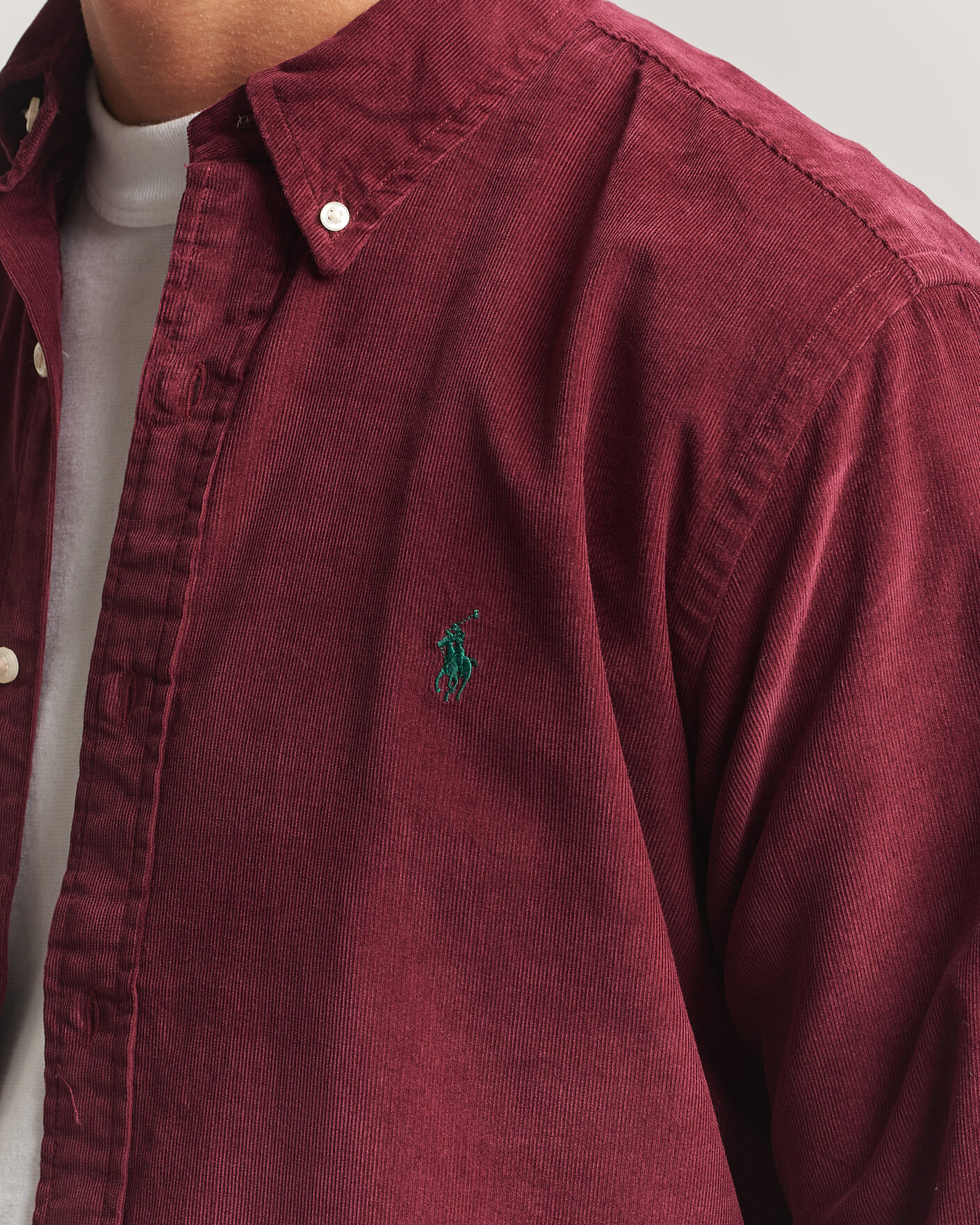 Homme | Chemises | Polo Ralph Lauren | Custom Fit BD Corduroy Shirt Classic Wine