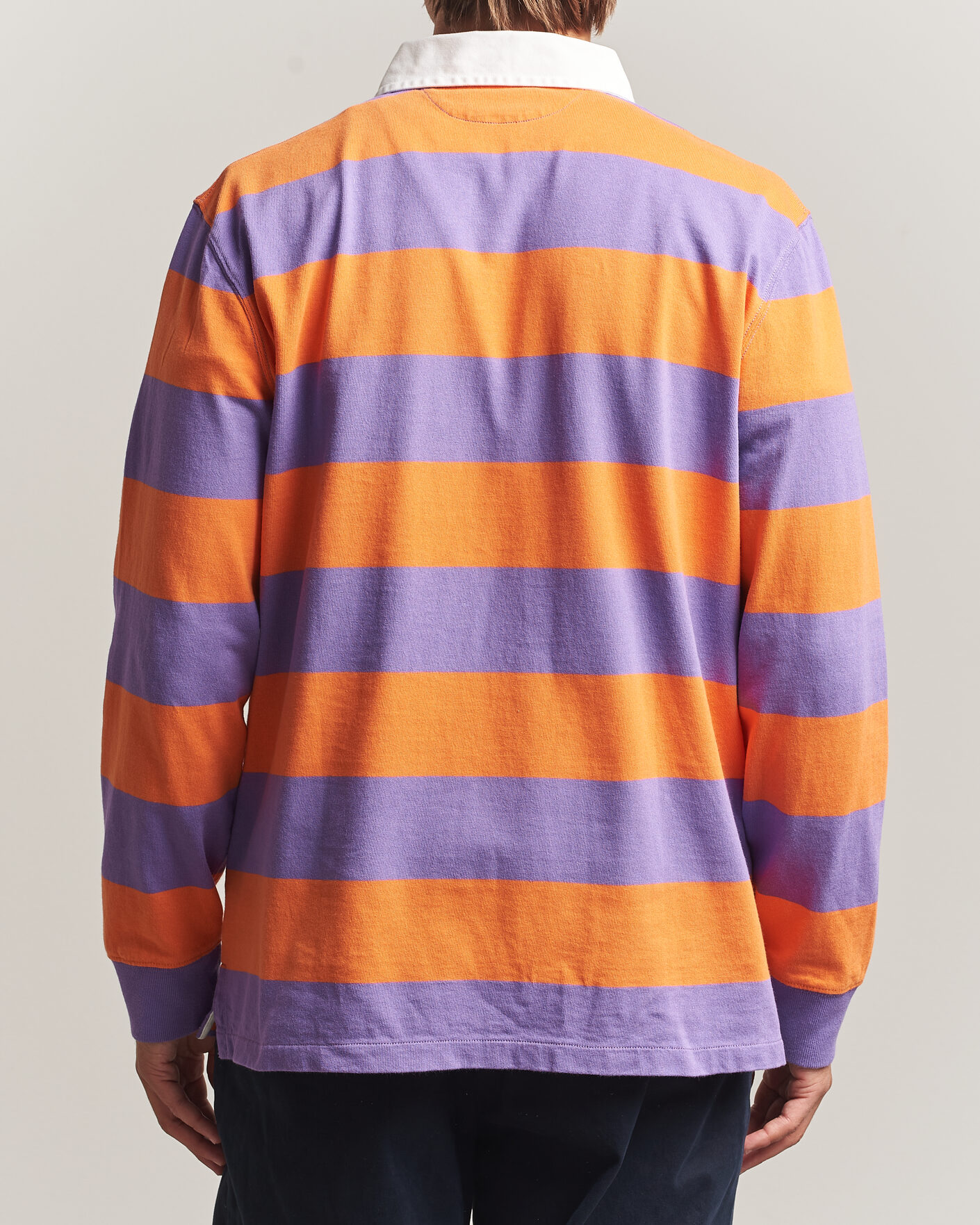 Heren | Truien | Polo Ralph Lauren | Striped Jersey Rugger Purple/Orange