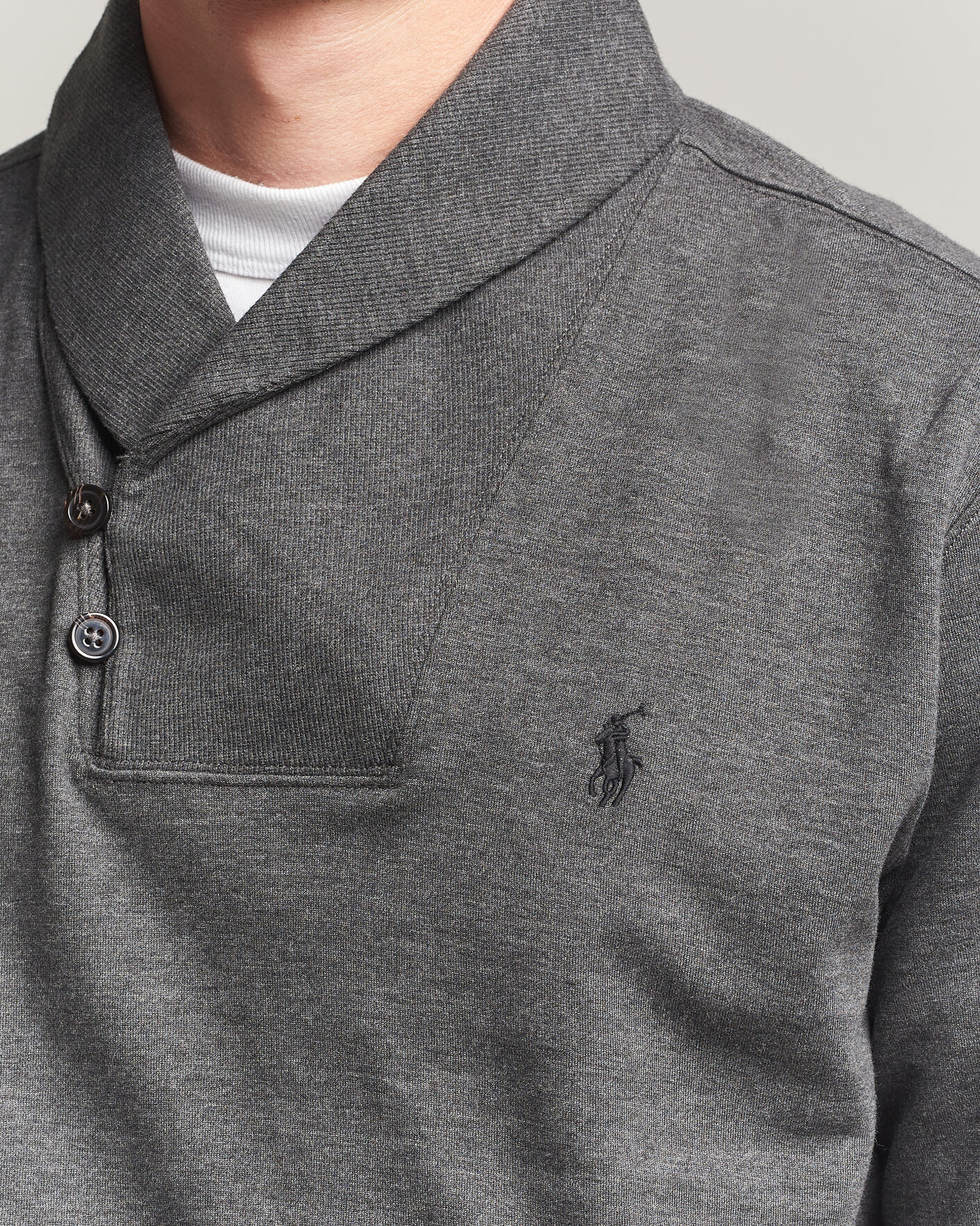 Heren | Truien | Polo Ralph Lauren | Double Knitted Shawl Collar Sweater Windsor Heather