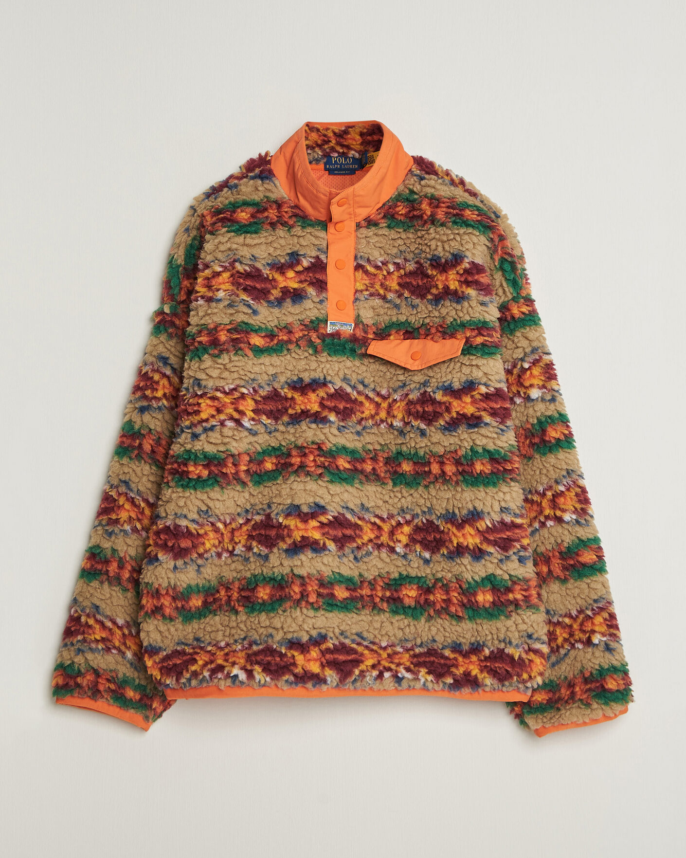 Homme | Pulls Et Tricots | Polo Ralph Lauren | Shaggy Hi Pile Red Rock Fairisle
