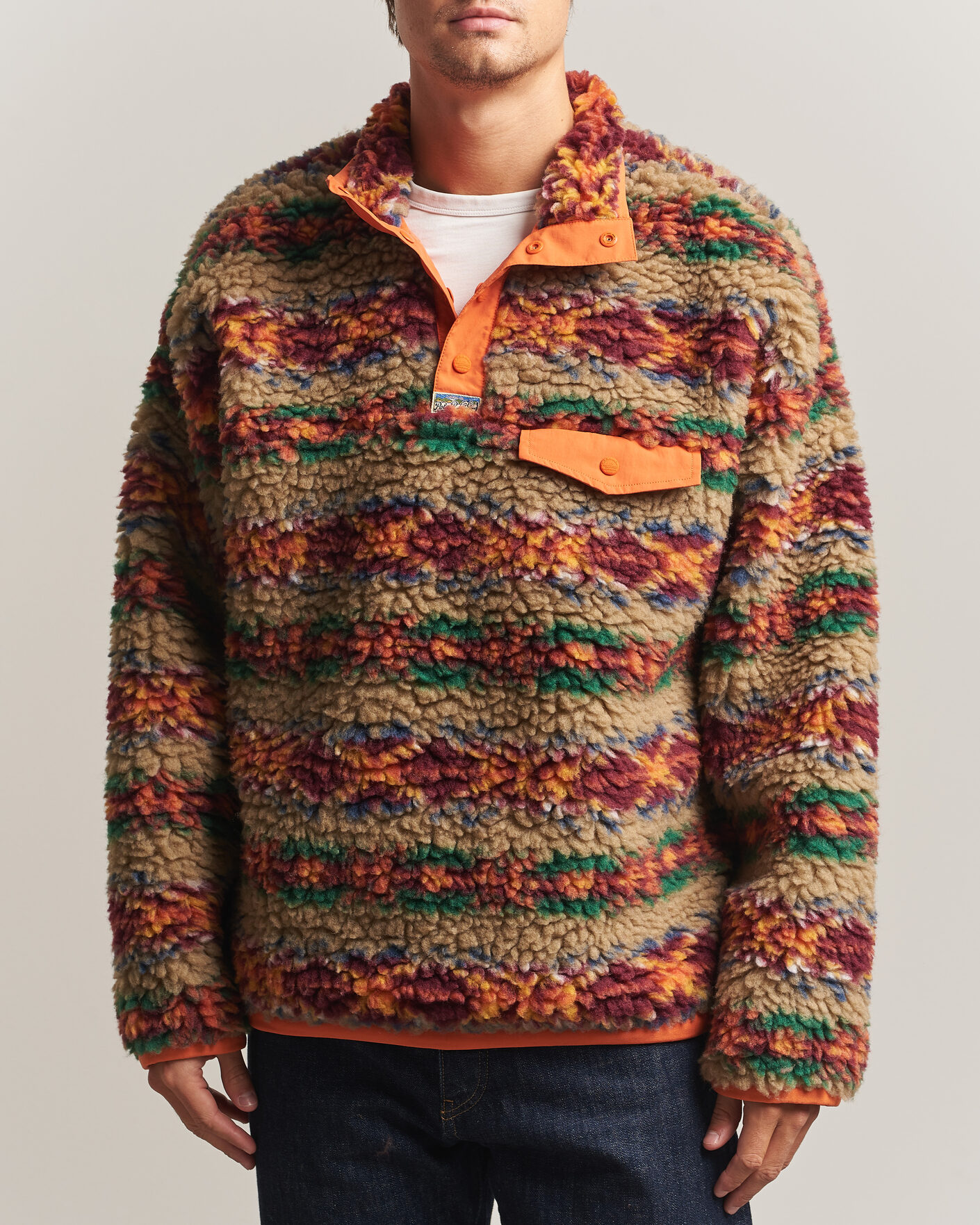 Homme | Pulls Et Tricots | Polo Ralph Lauren | Shaggy Hi Pile Red Rock Fairisle