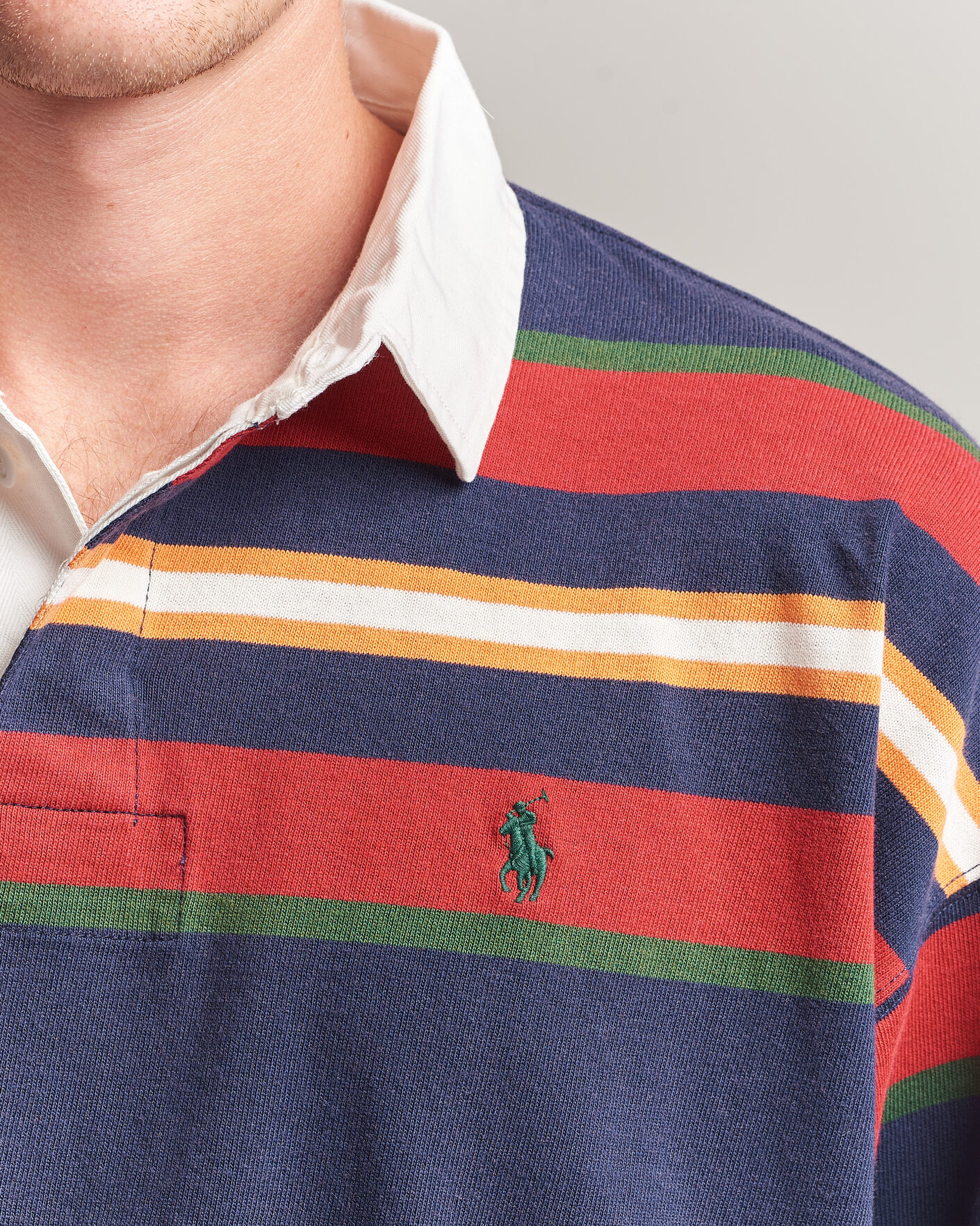 Homme | Pulls Et Tricots | Polo Ralph Lauren | Knitted Rugby Pullover Newport Navy Multi